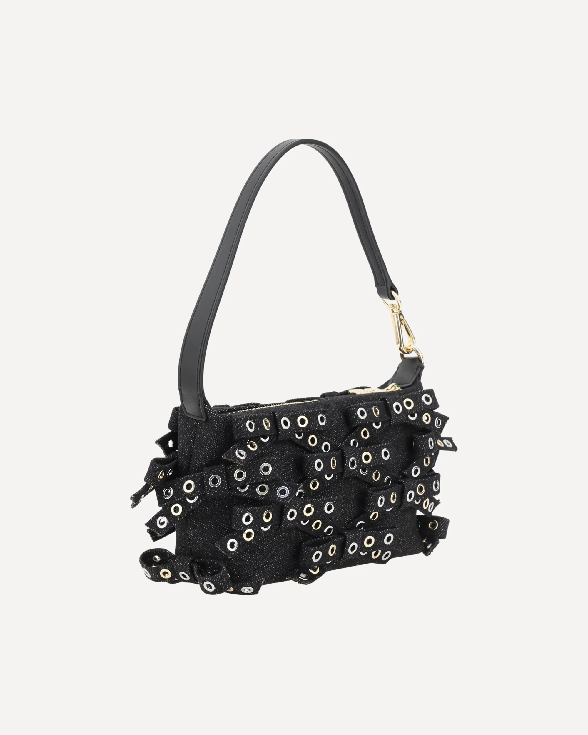 Denim Butterfly Bow Shoulder Bag - Image 5