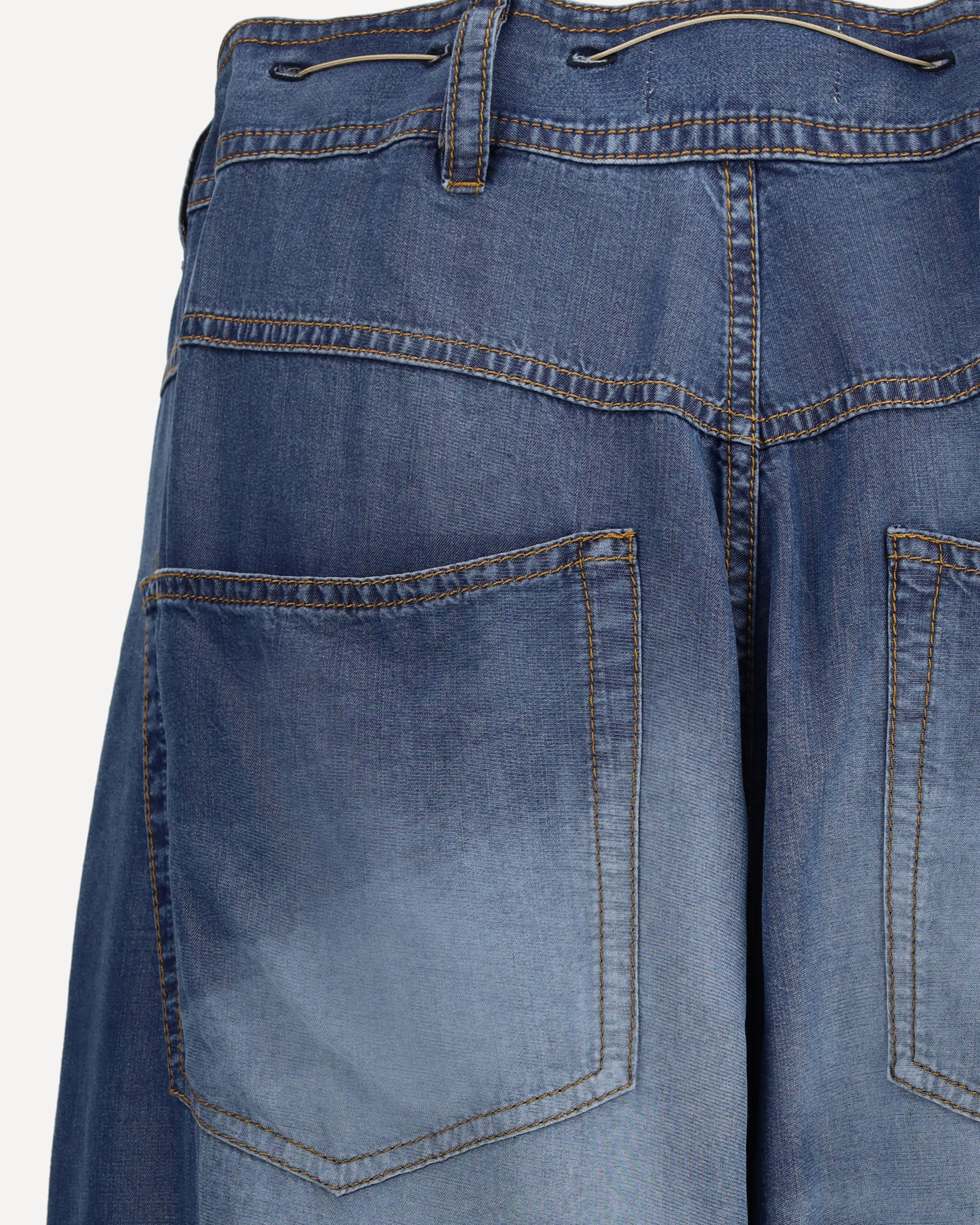 Denim Print Pijama Pants - Image 5