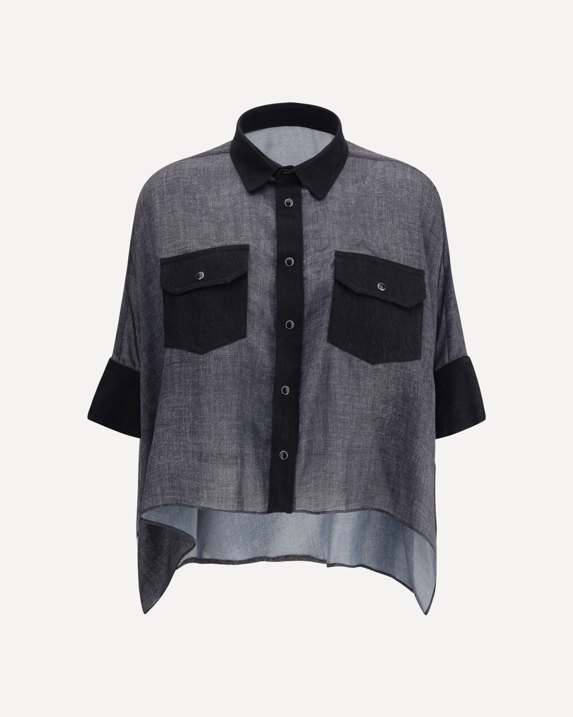 Denim Print Shirt - Image 3