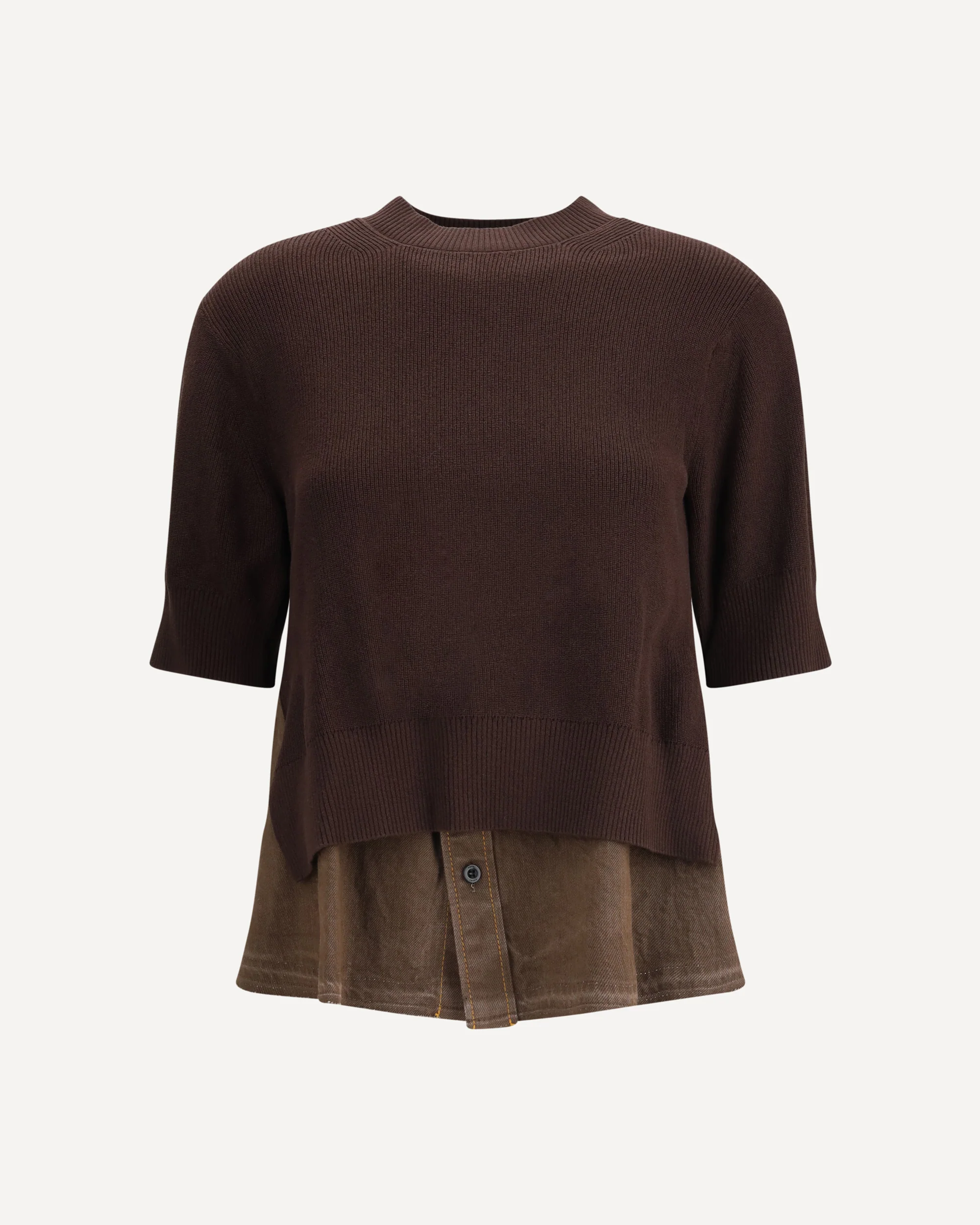 Denim detail Sweater - Image 3