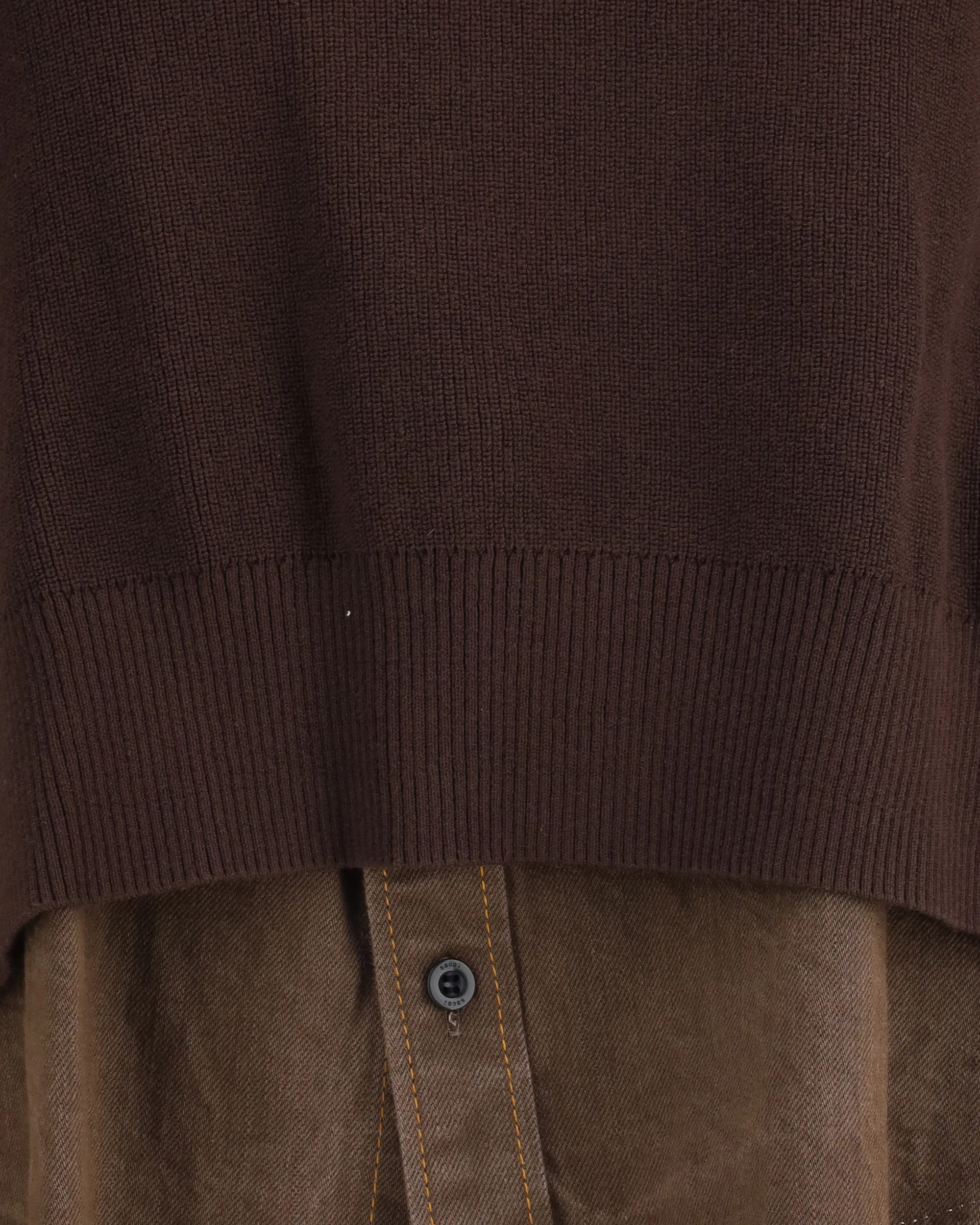 Denim detail Sweater - Image 5