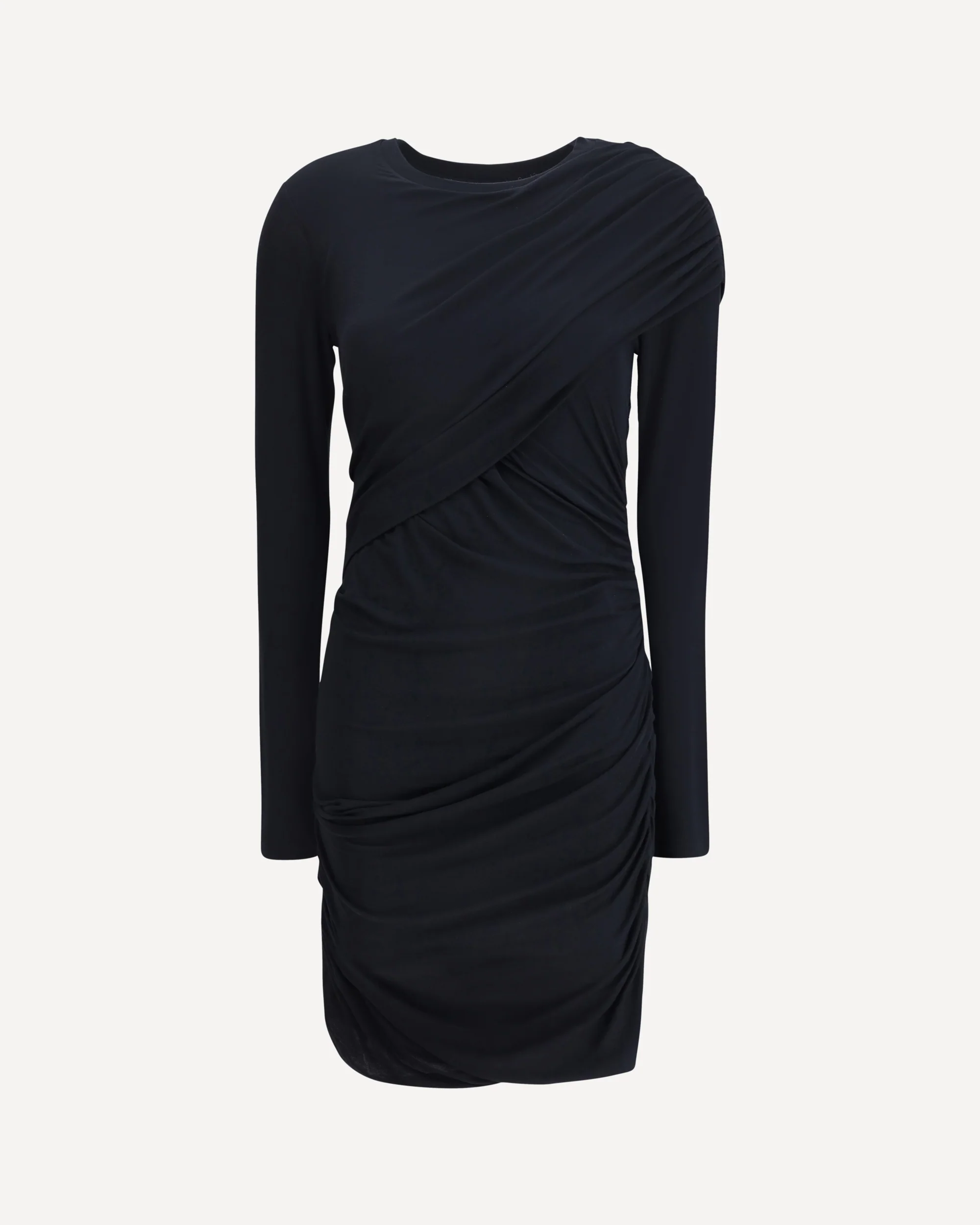 Denise short dress in draped jersey - Image 3