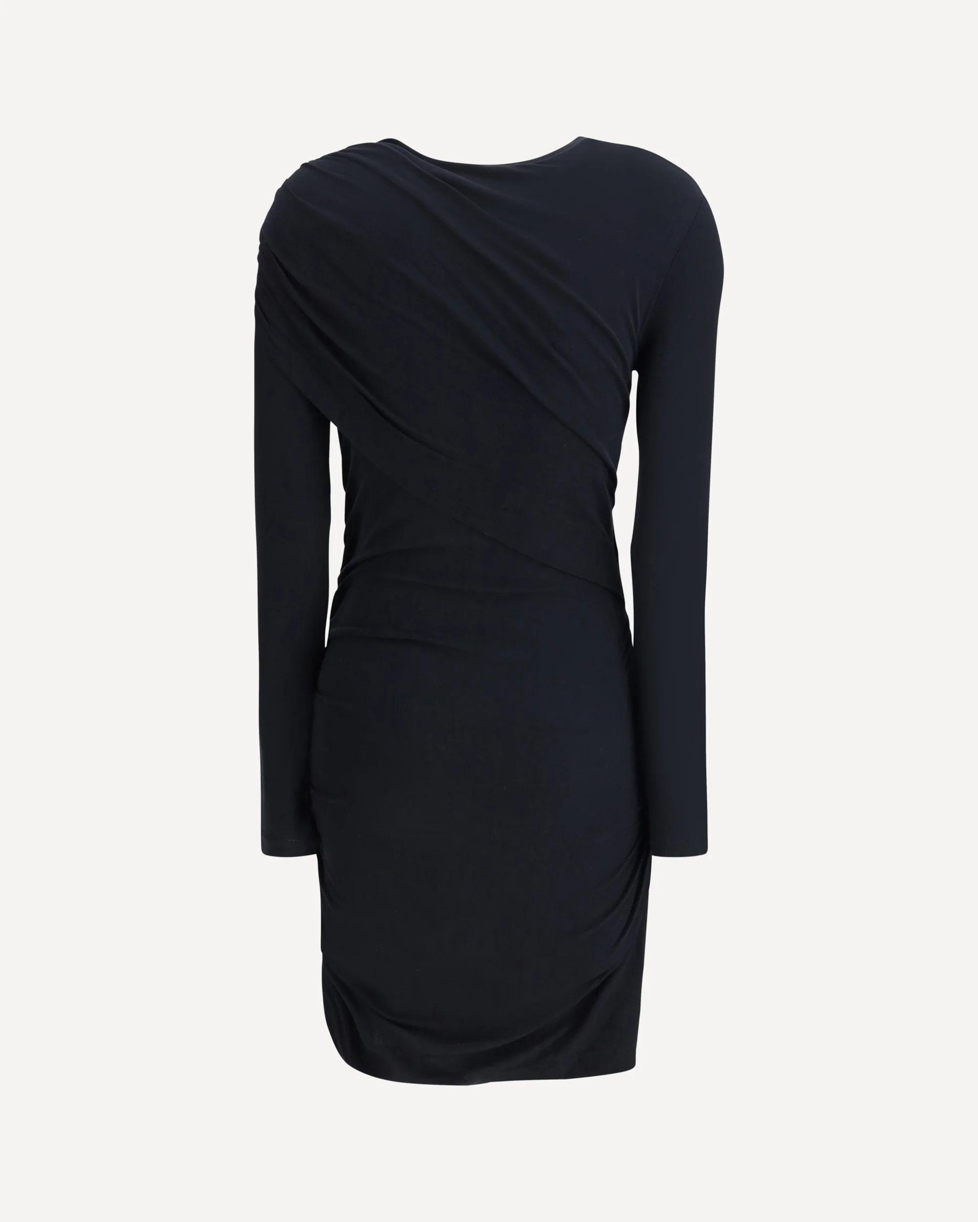 Denise short dress in draped jersey - Image 4