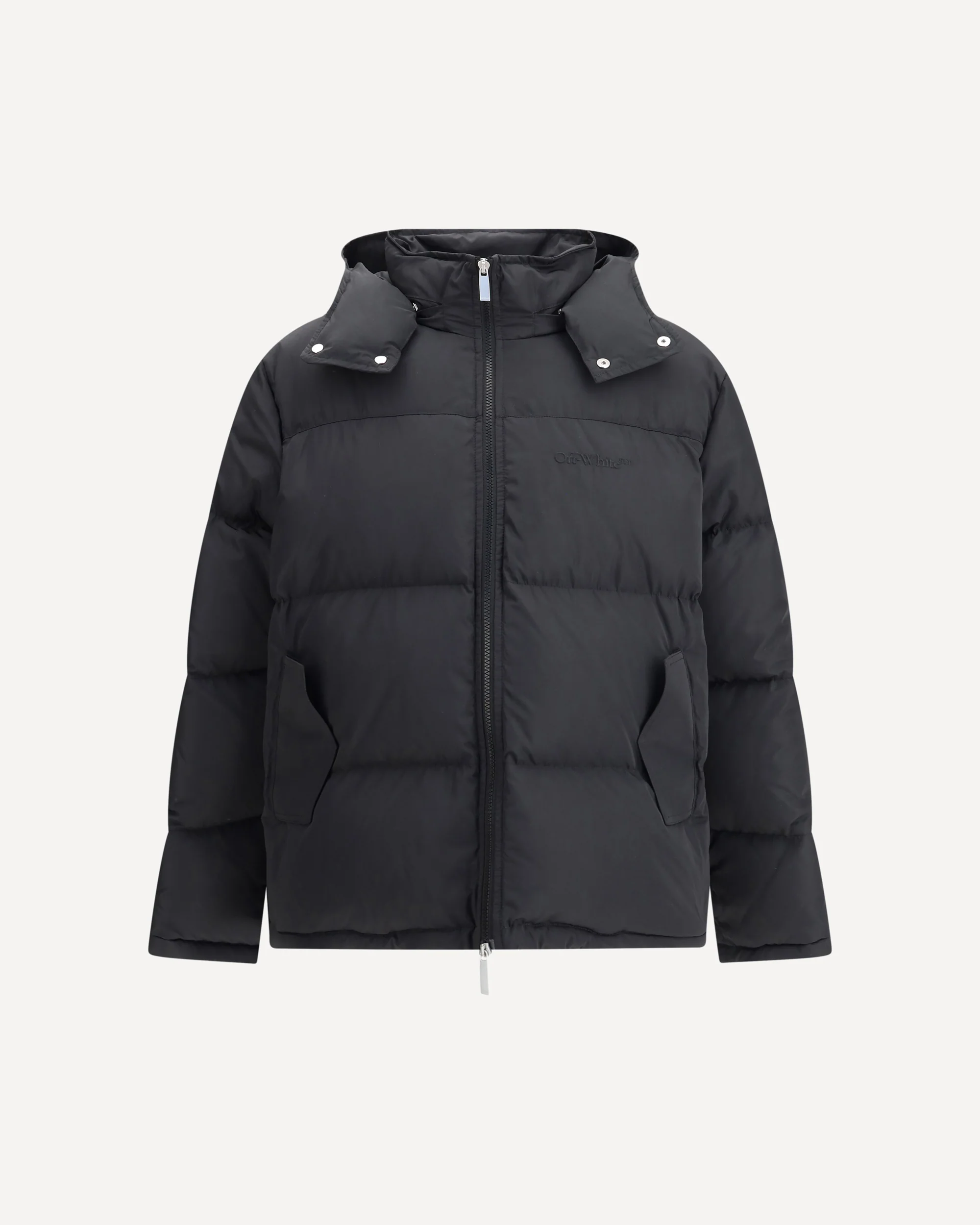 Hooded Diagonal Arrow Down Jacket - Image 3