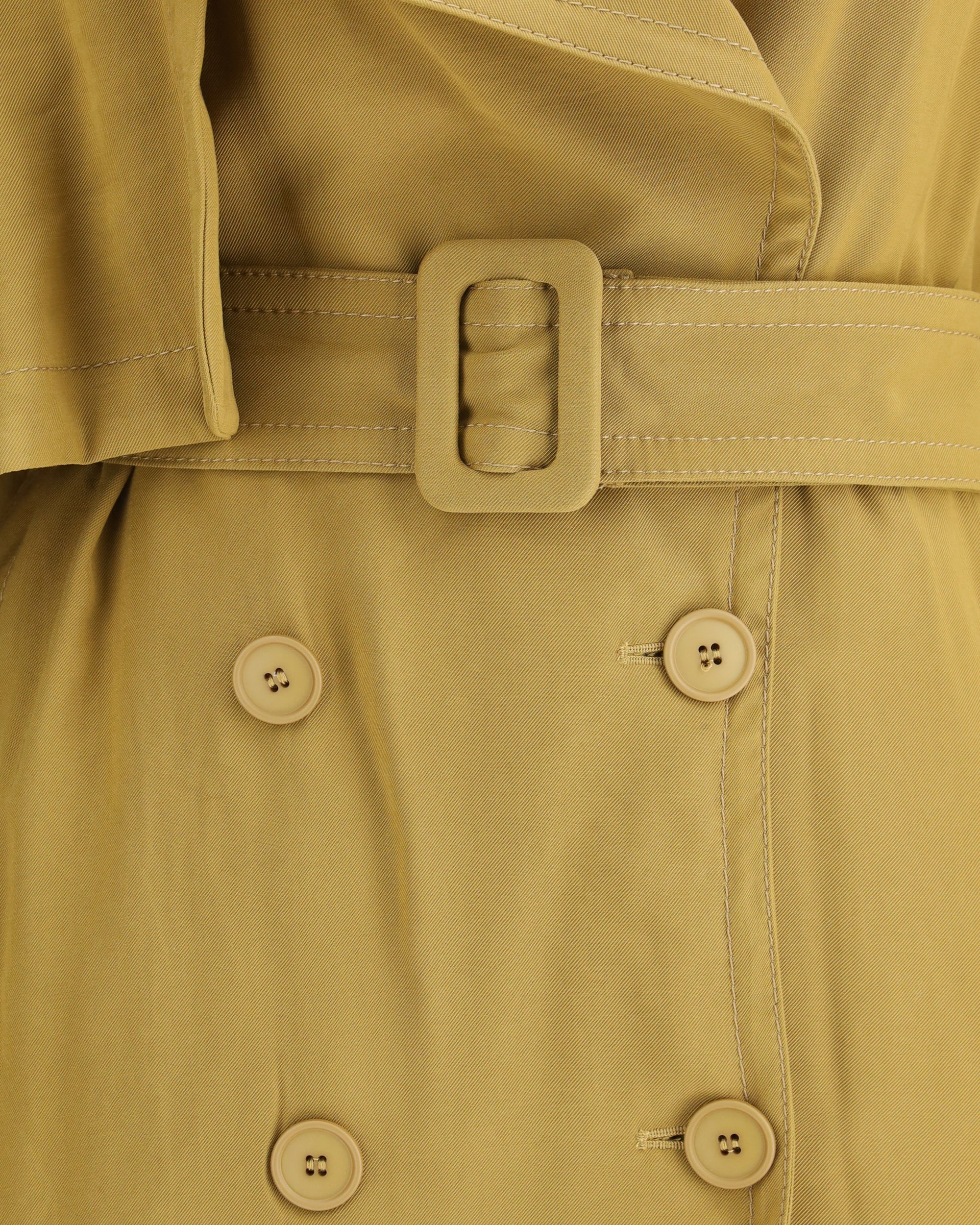 Double-breasted Short Trench Coat - Image 5