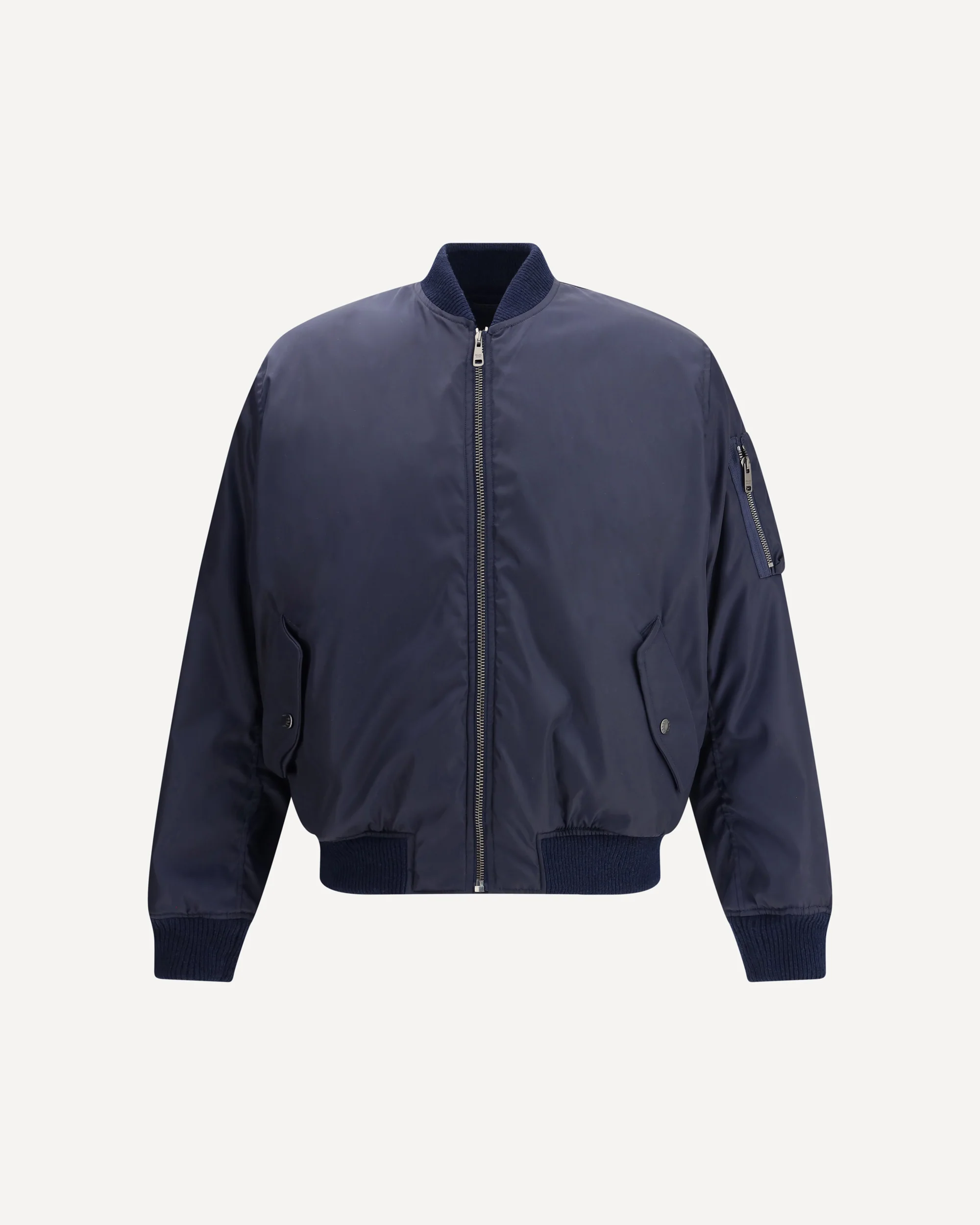 Bomber Jacket with rib-knit collar - Image 3