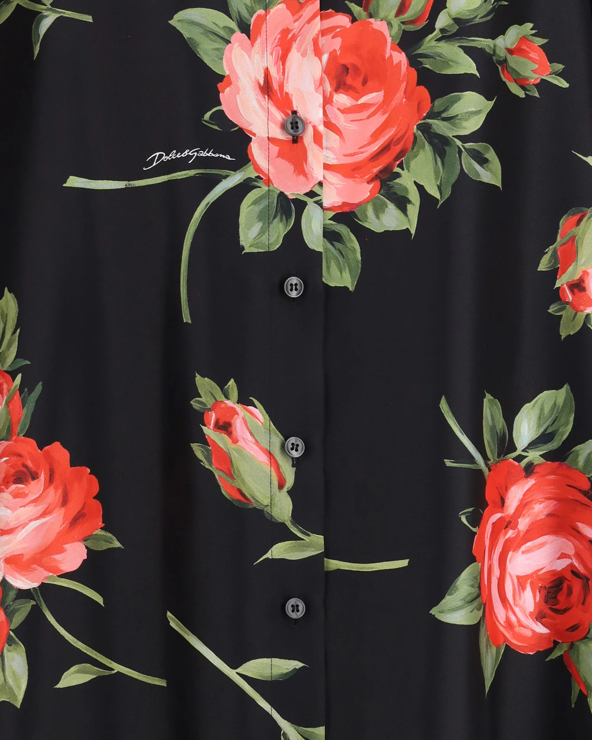 Long Dress with rose bouquet print - Image 5