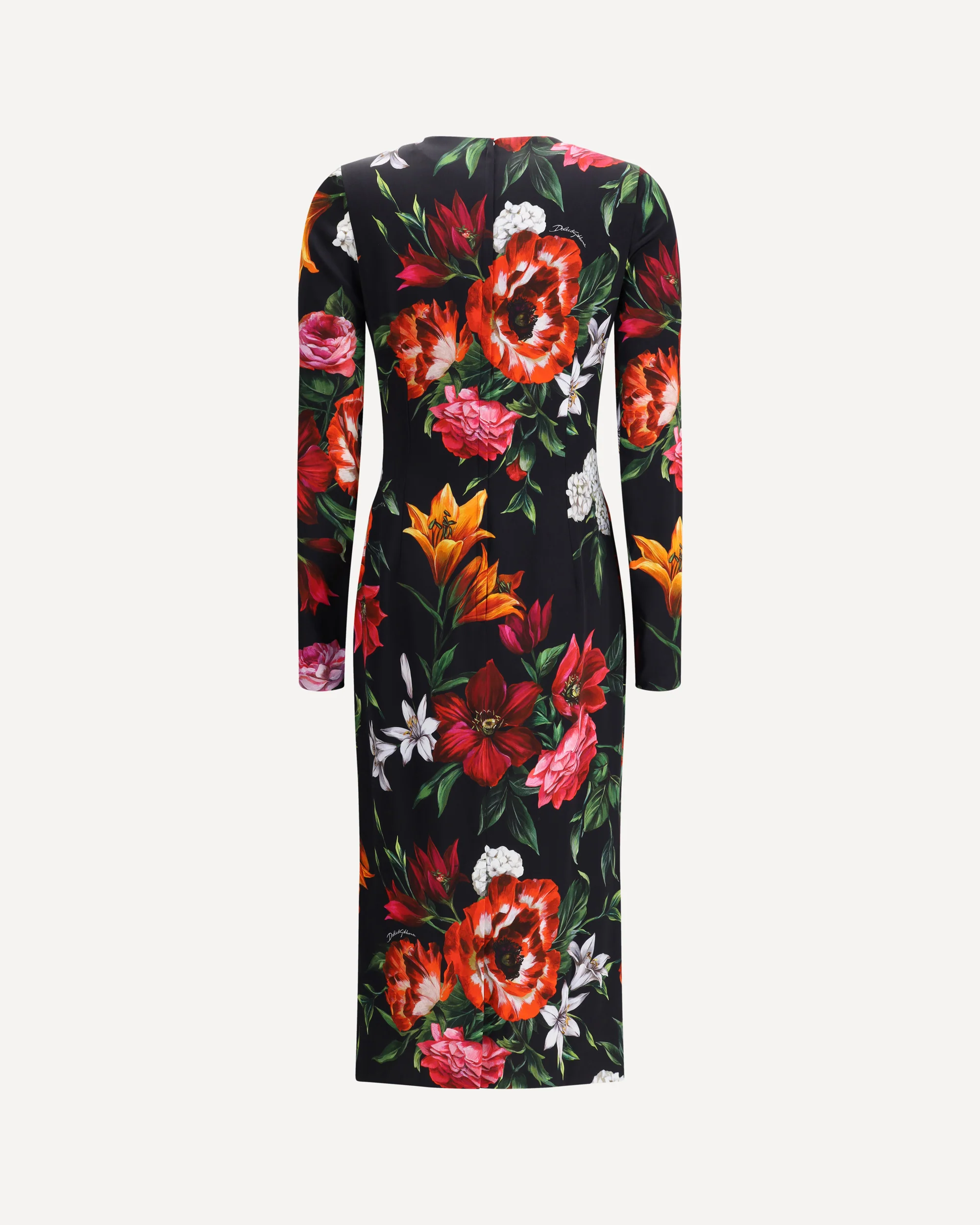 Long floral-print Dress - Image 4