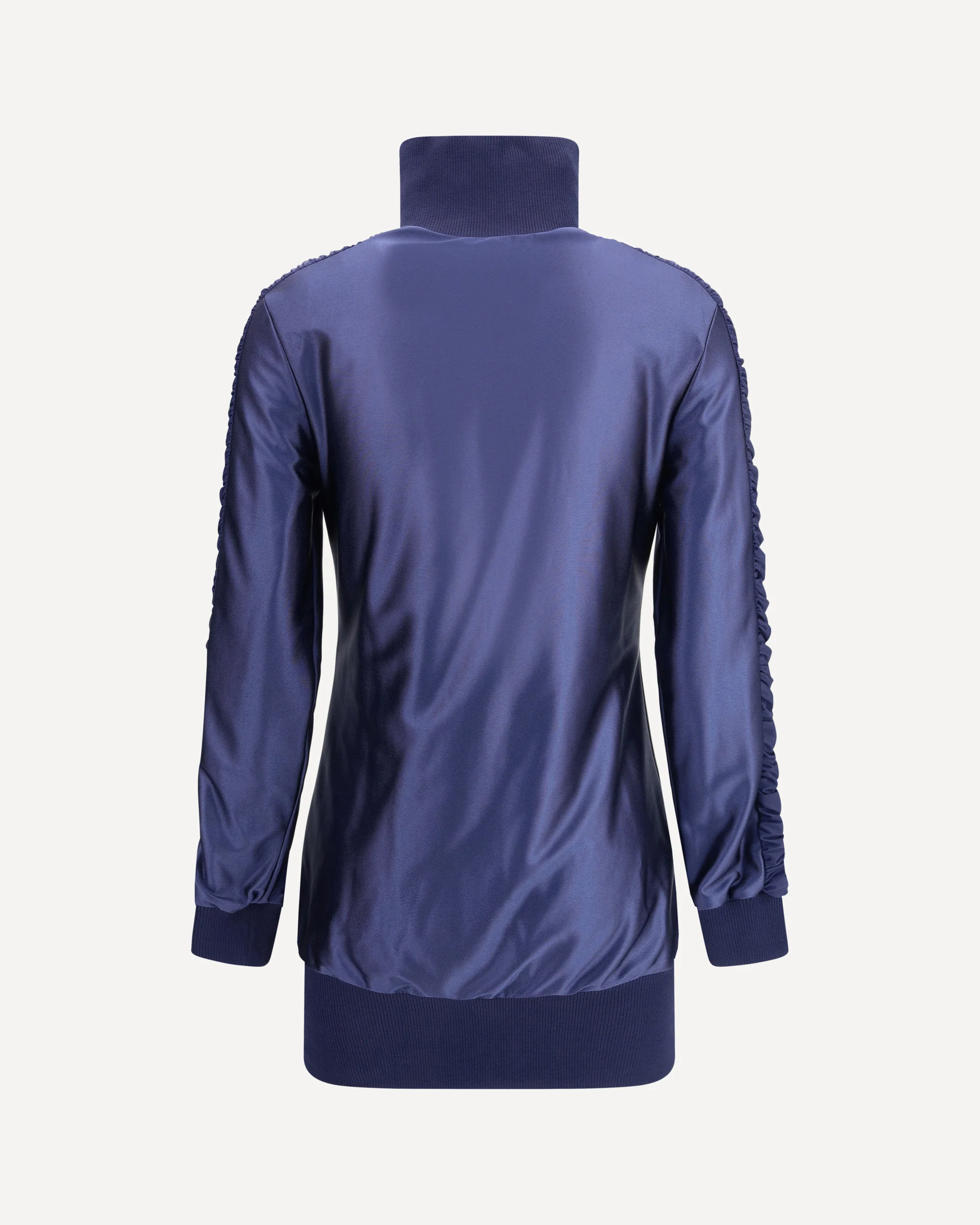 Shiny jersey fitted tracksuit Dress - Image 4