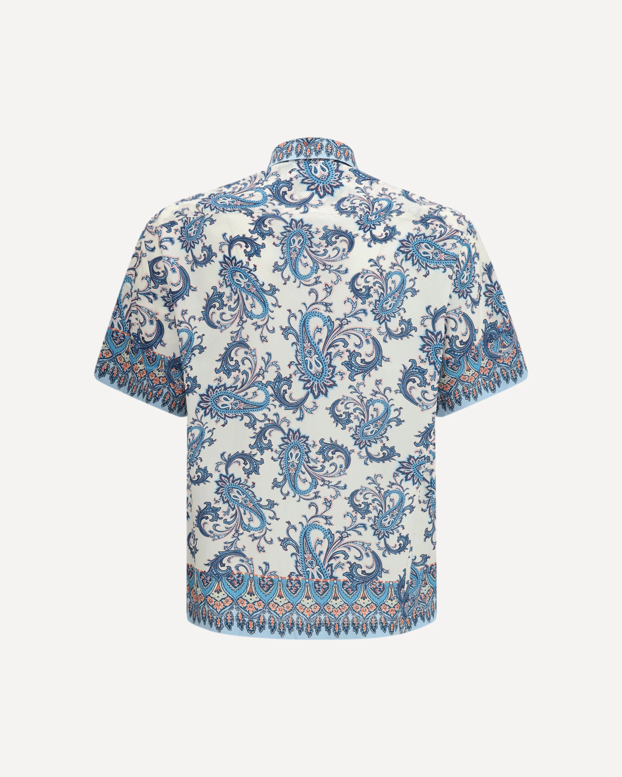Cotton Shirt with floral and paisley motif - Image 4
