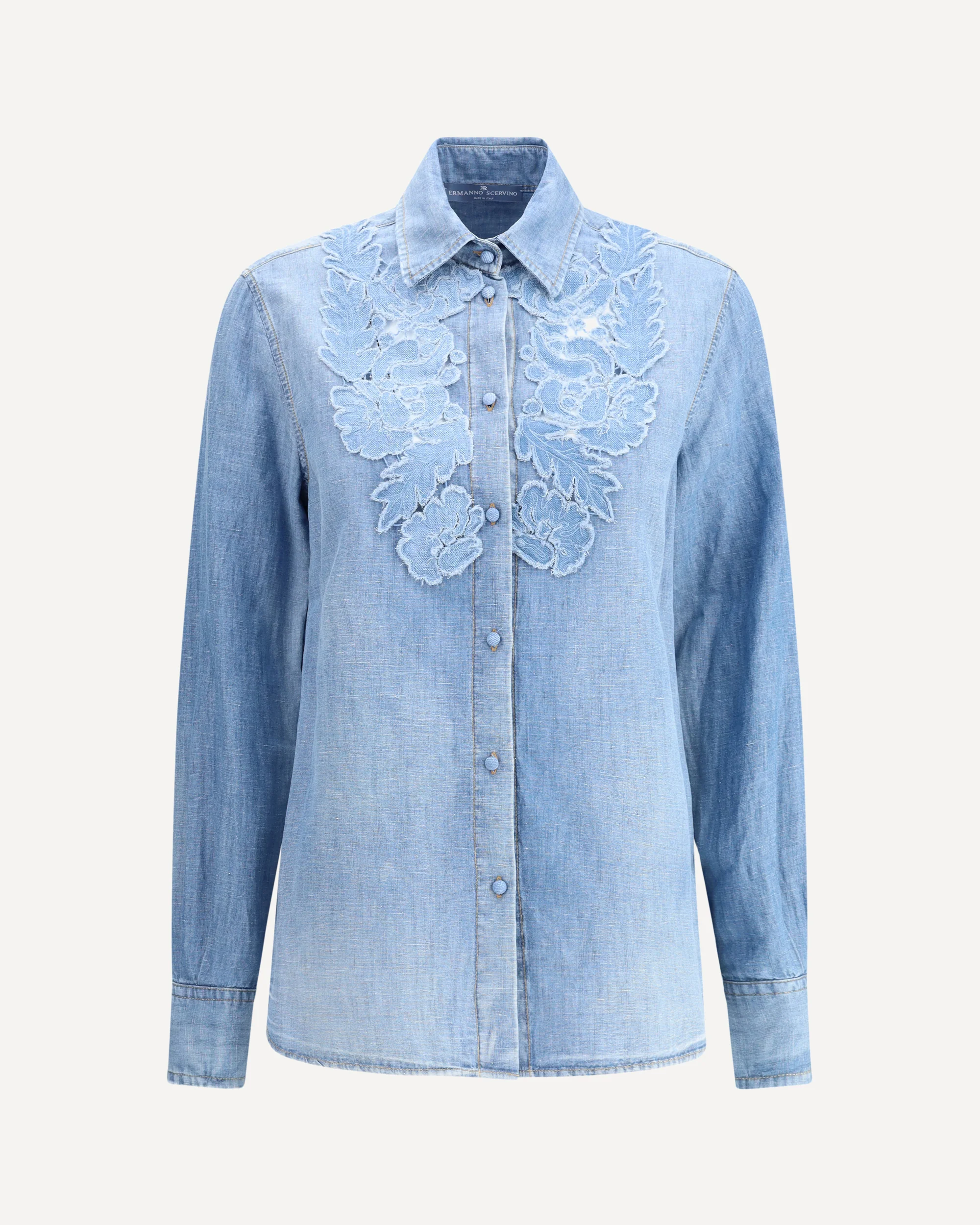 Embroidery denim Shirt - Image 3