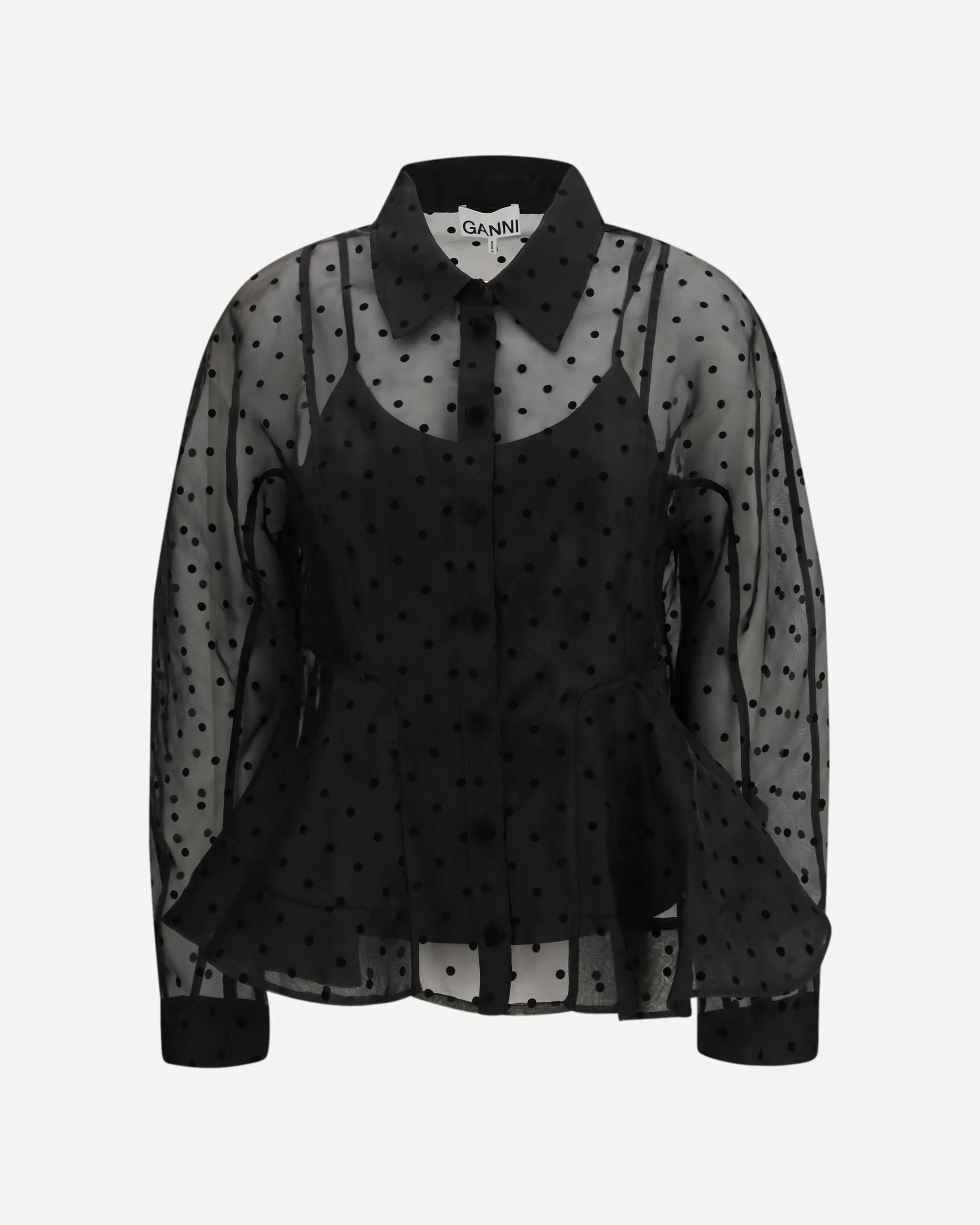 Polka dot organza Shirt - Image 3