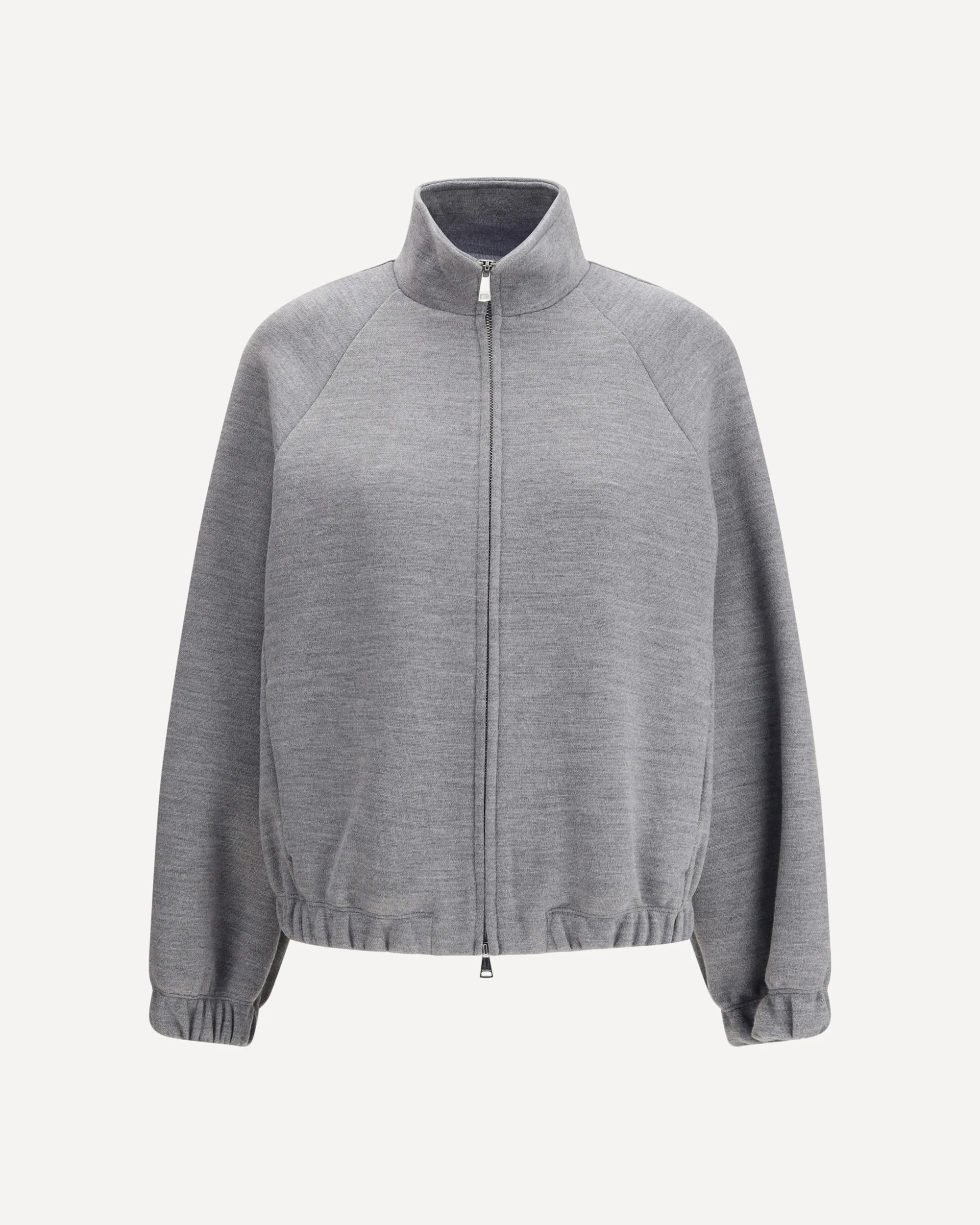 Sweatshirt in double wool and cotton jersey - Image 3