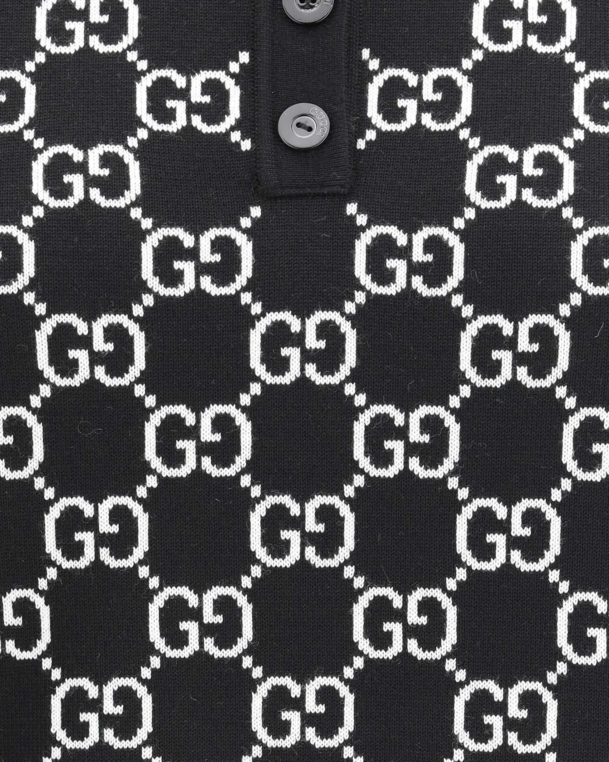 GG wool jacquard Polo Top - Image 5
