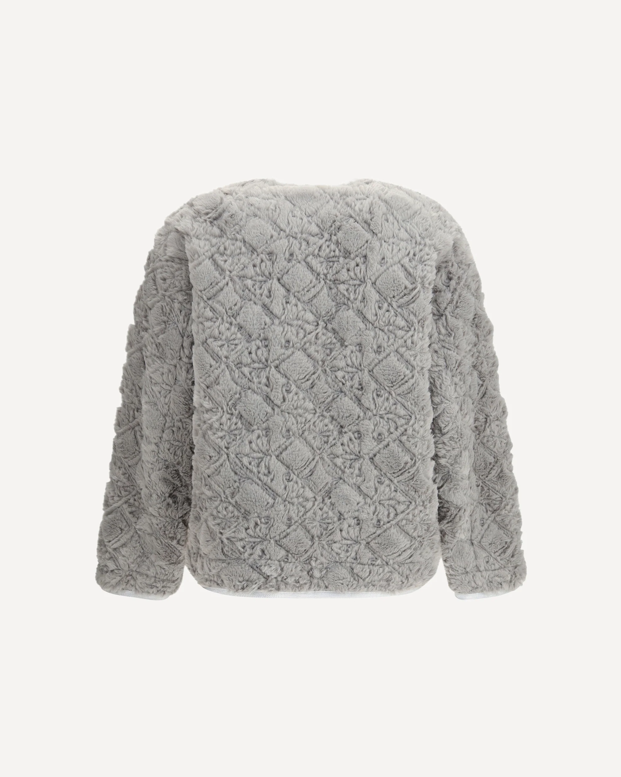 Faux fur Coat with Divine embroidery and toggles - Image 2