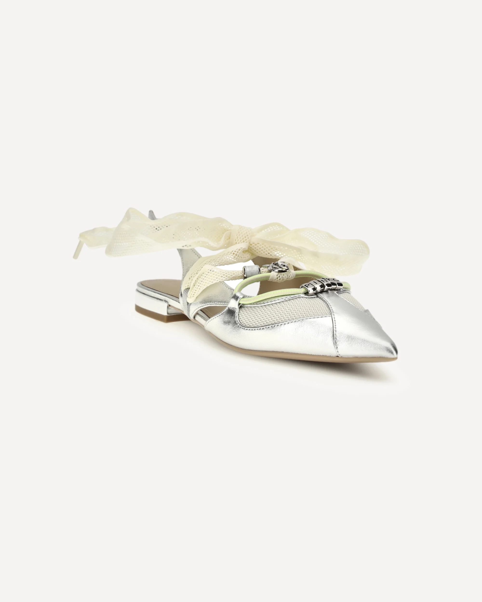 Metallic leather Gianira Ballerinas - Image 4