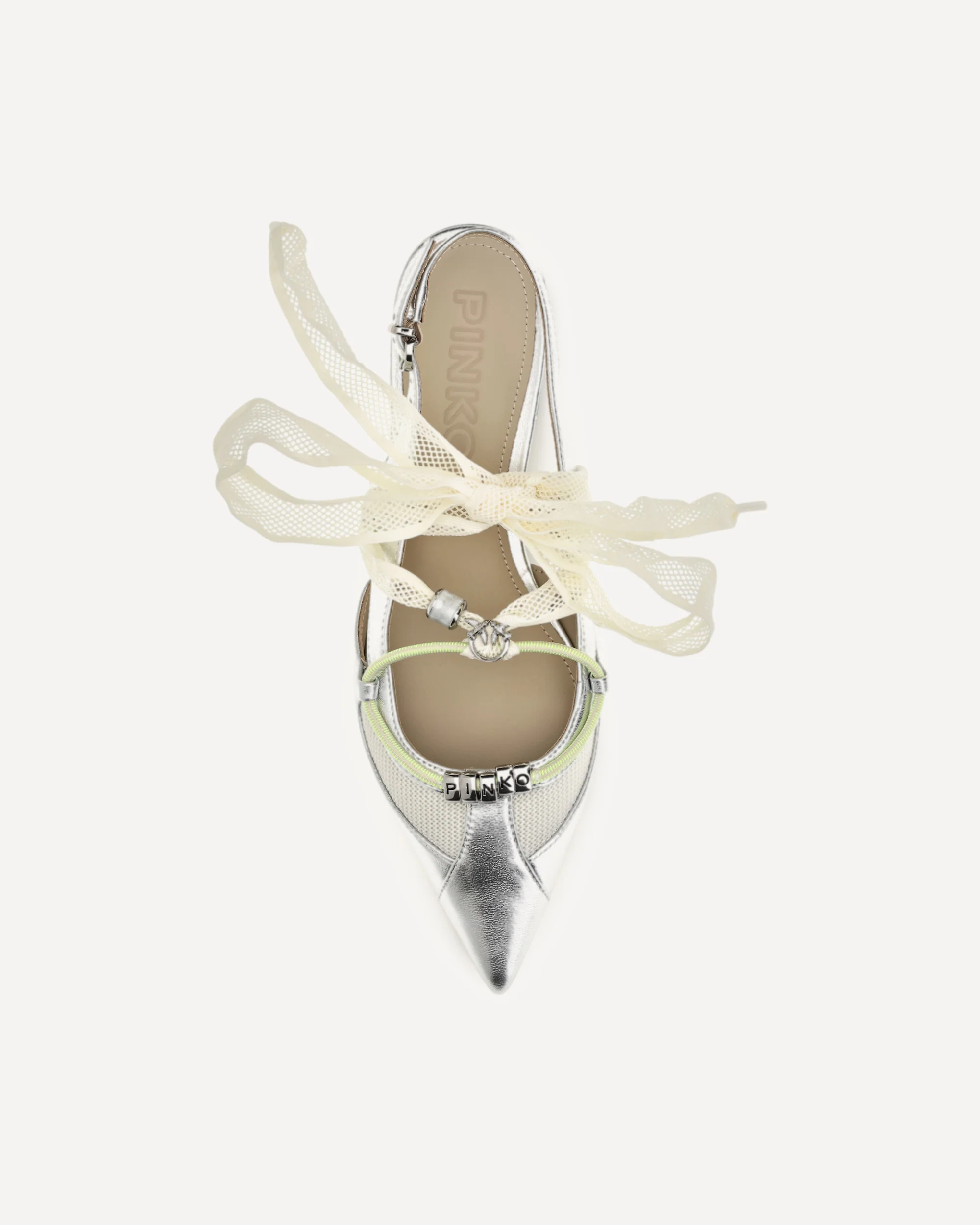 Metallic leather Gianira Ballerinas - Image 6