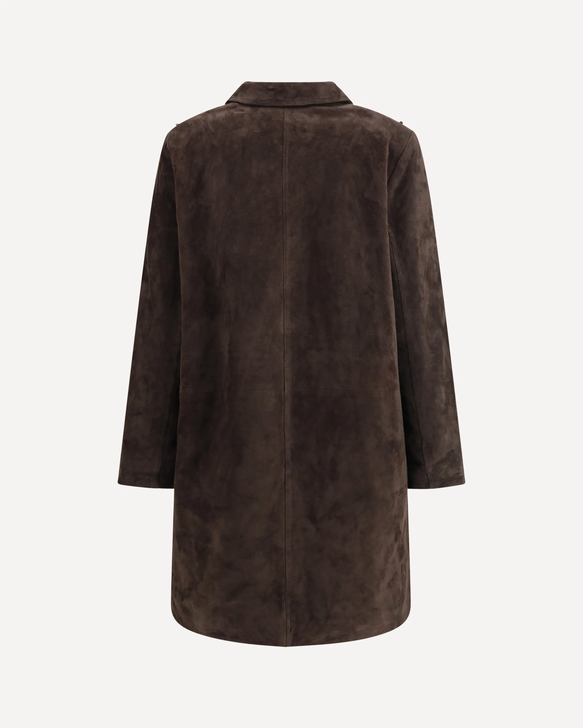 Goat suede Leather Blazer with stone details - Image 2