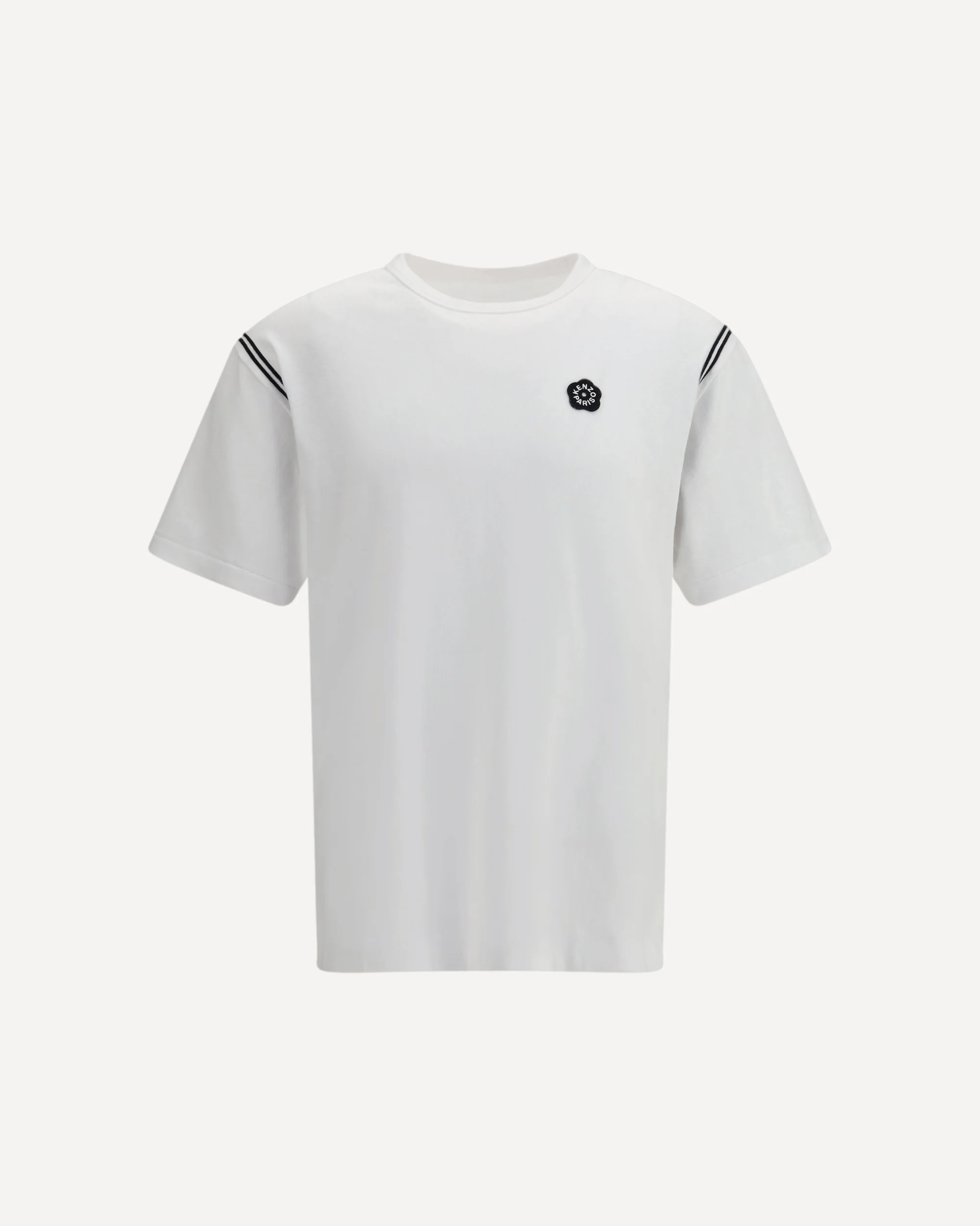 Cotton T-shirt embroidered with Boke Flower 2.0