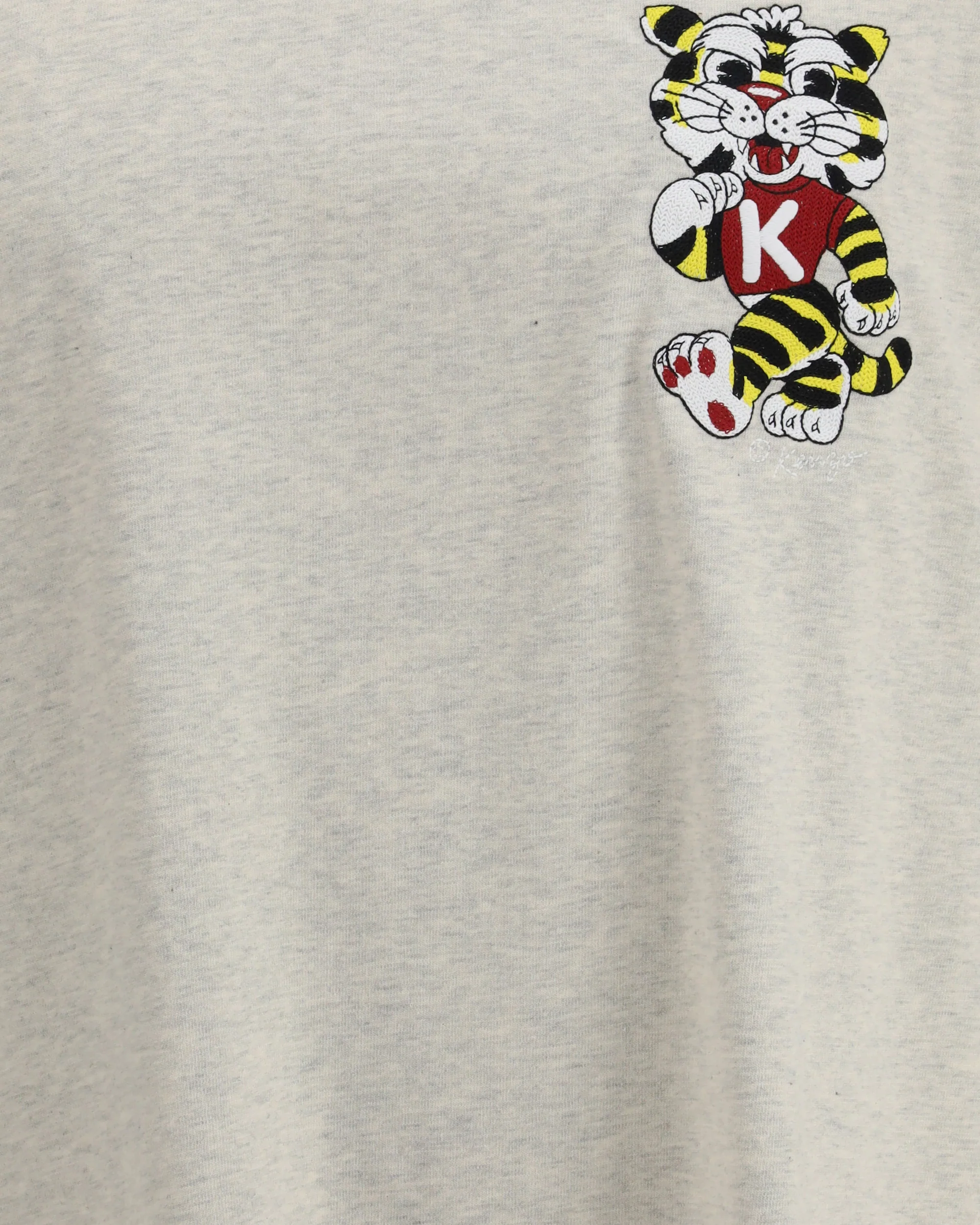 Wild Tiger motif embroidered on the chest oversized T-shirt - Image 5