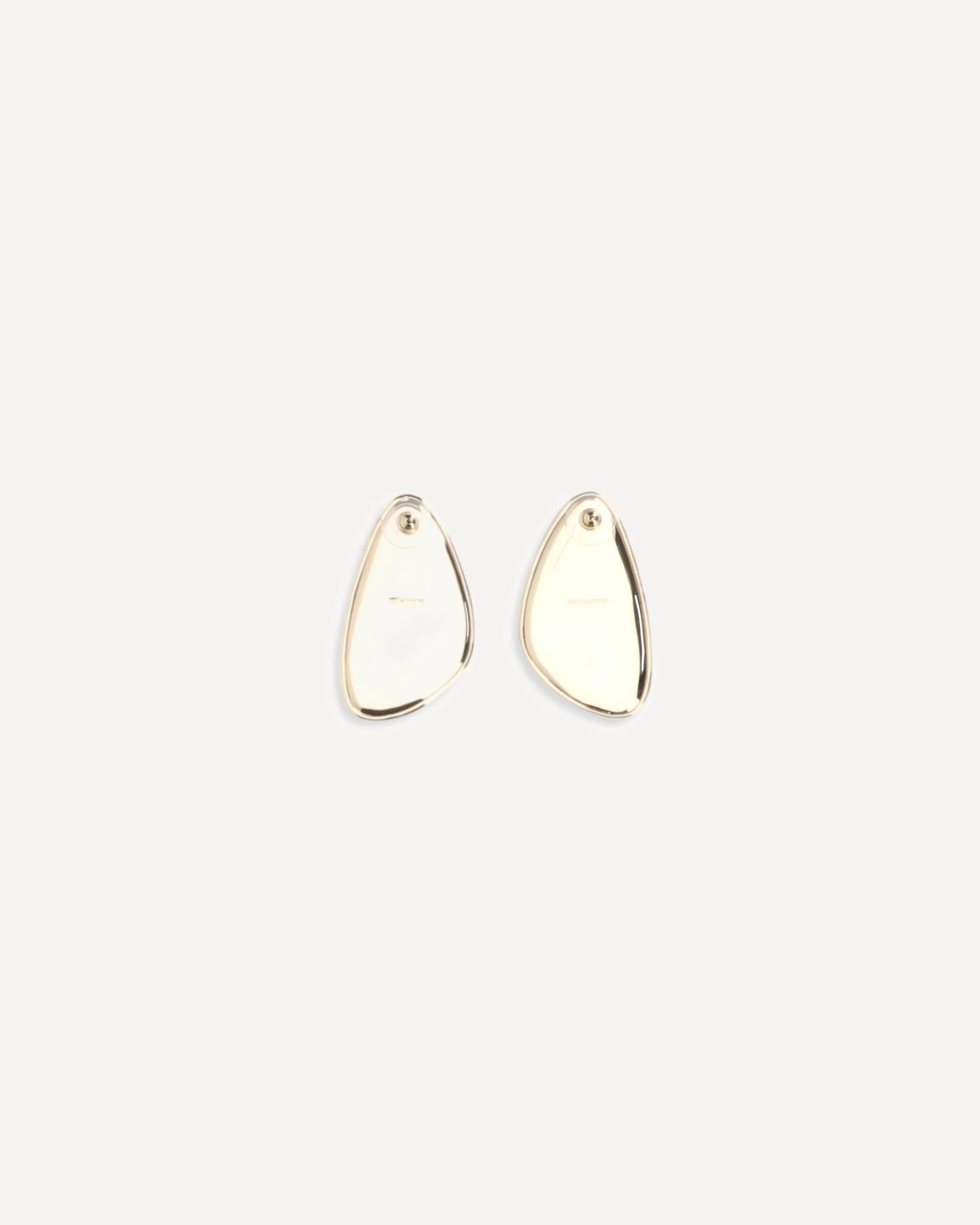 Golden Hammered Crystal Earrings - Image 4
