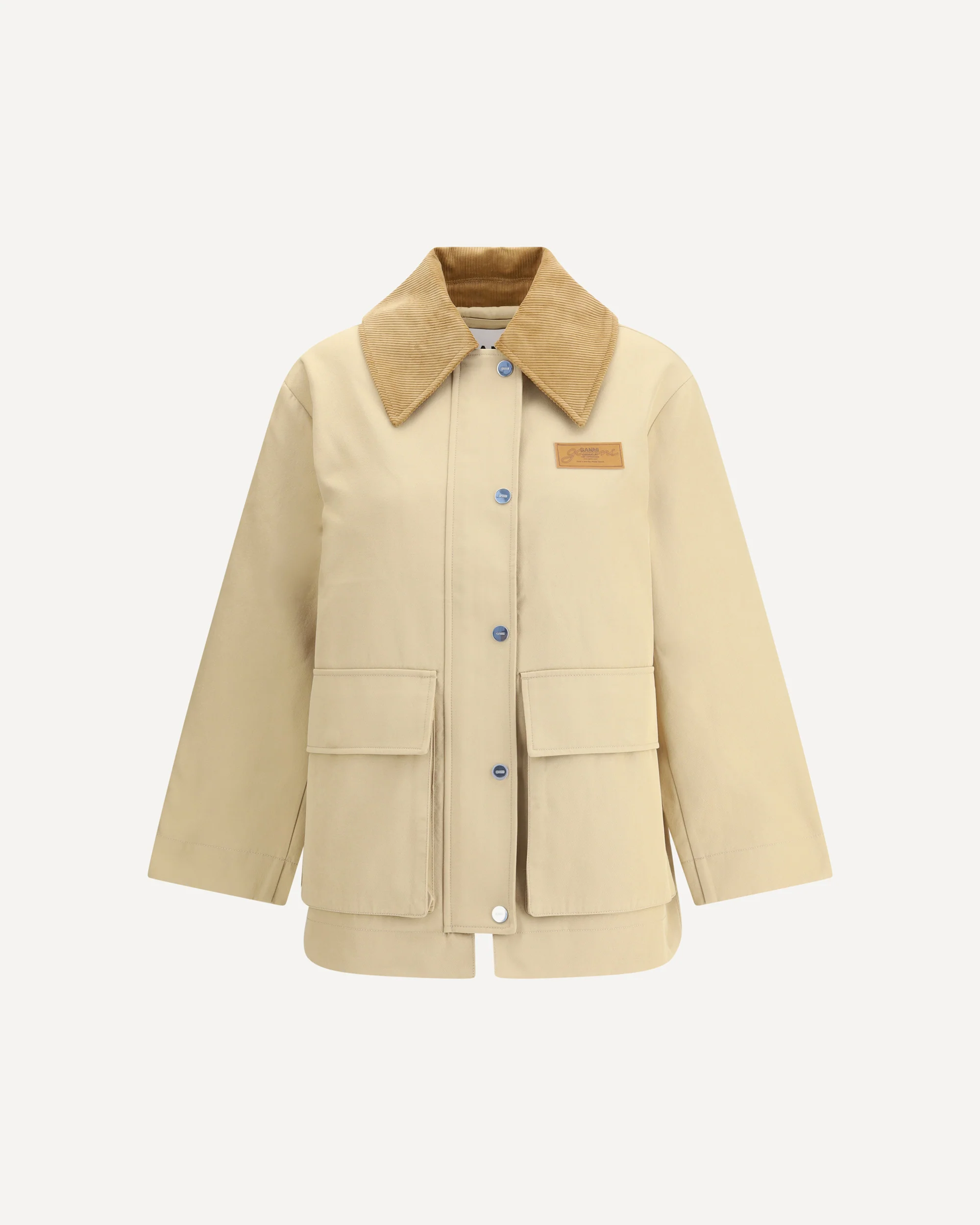 Cotton Jacket with corduroy collar - Image 3
