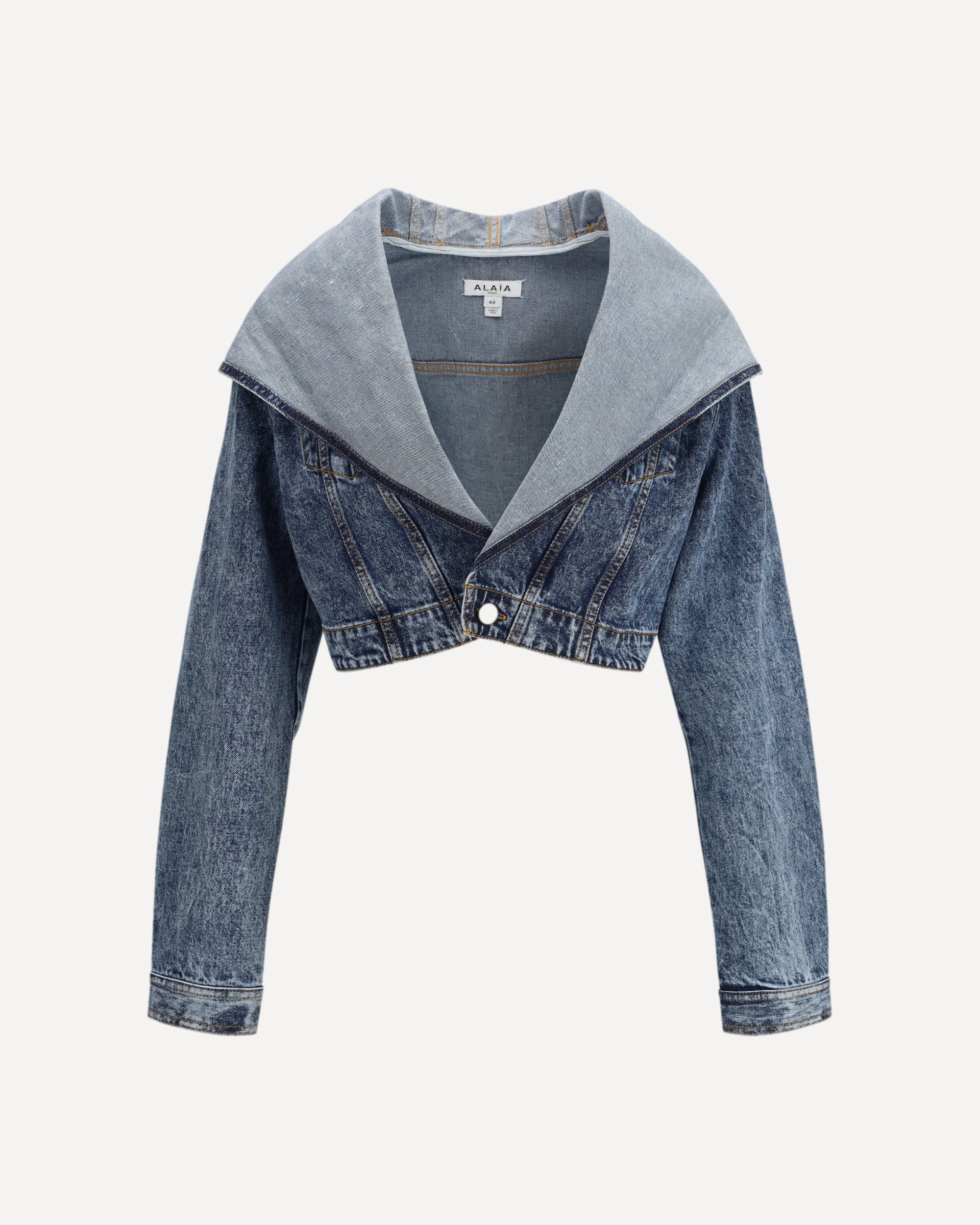 Hooded denim Jacket - Image 3
