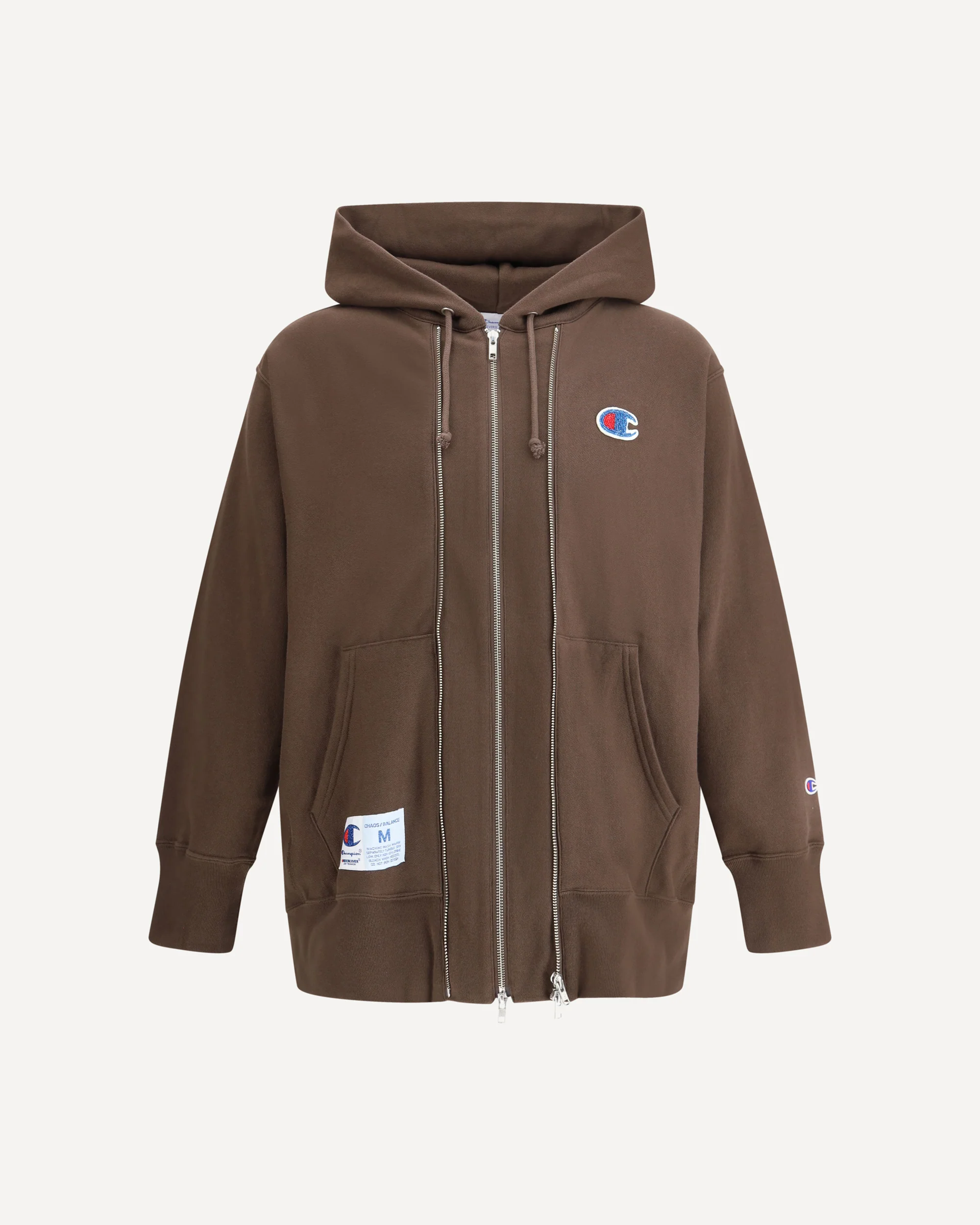 Hoodie with double zipper - Image 3