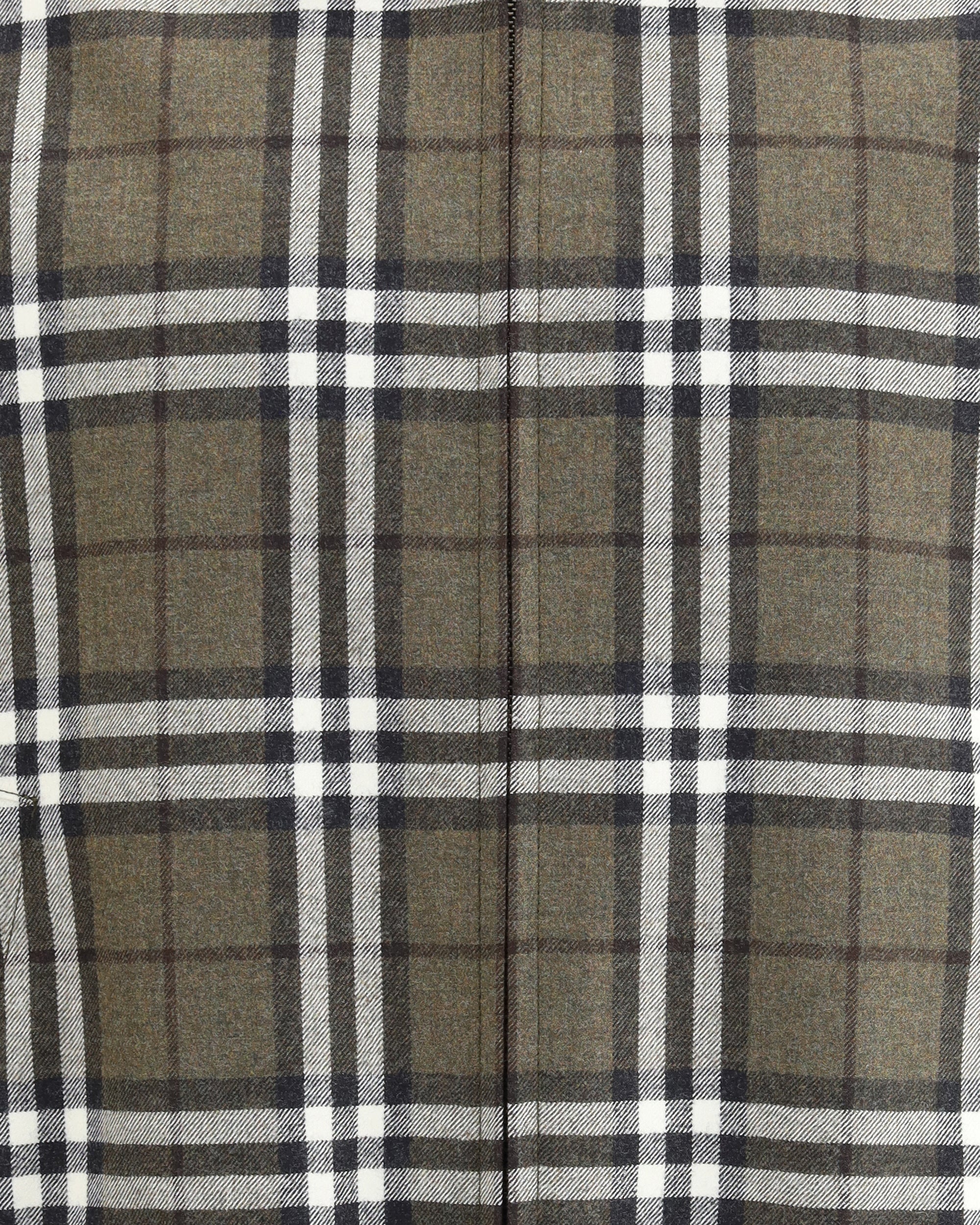 Check pattern wool Harrington Jacket - Image 5