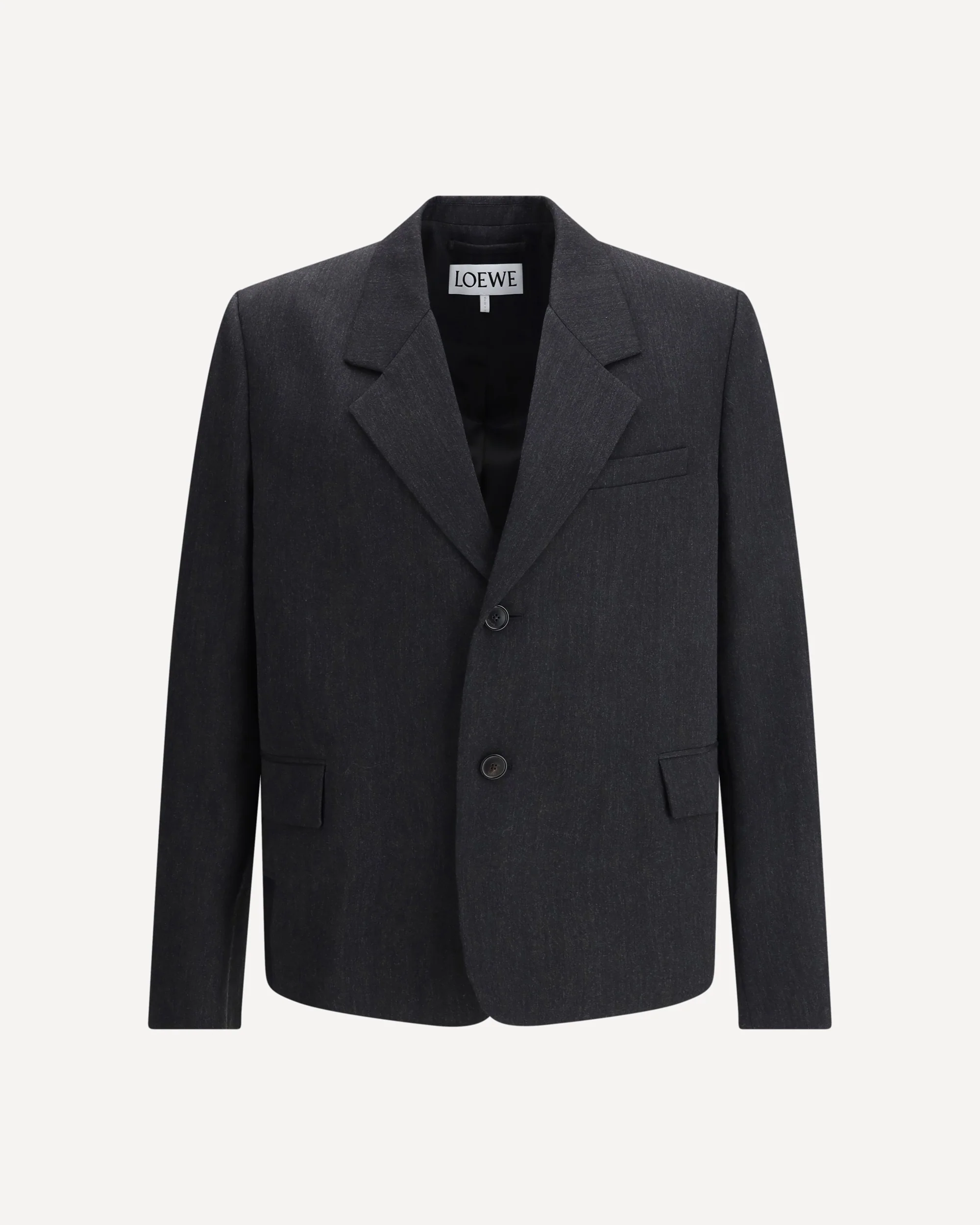 Single-Breasted Jacket in Wool Gabardine - Image 3
