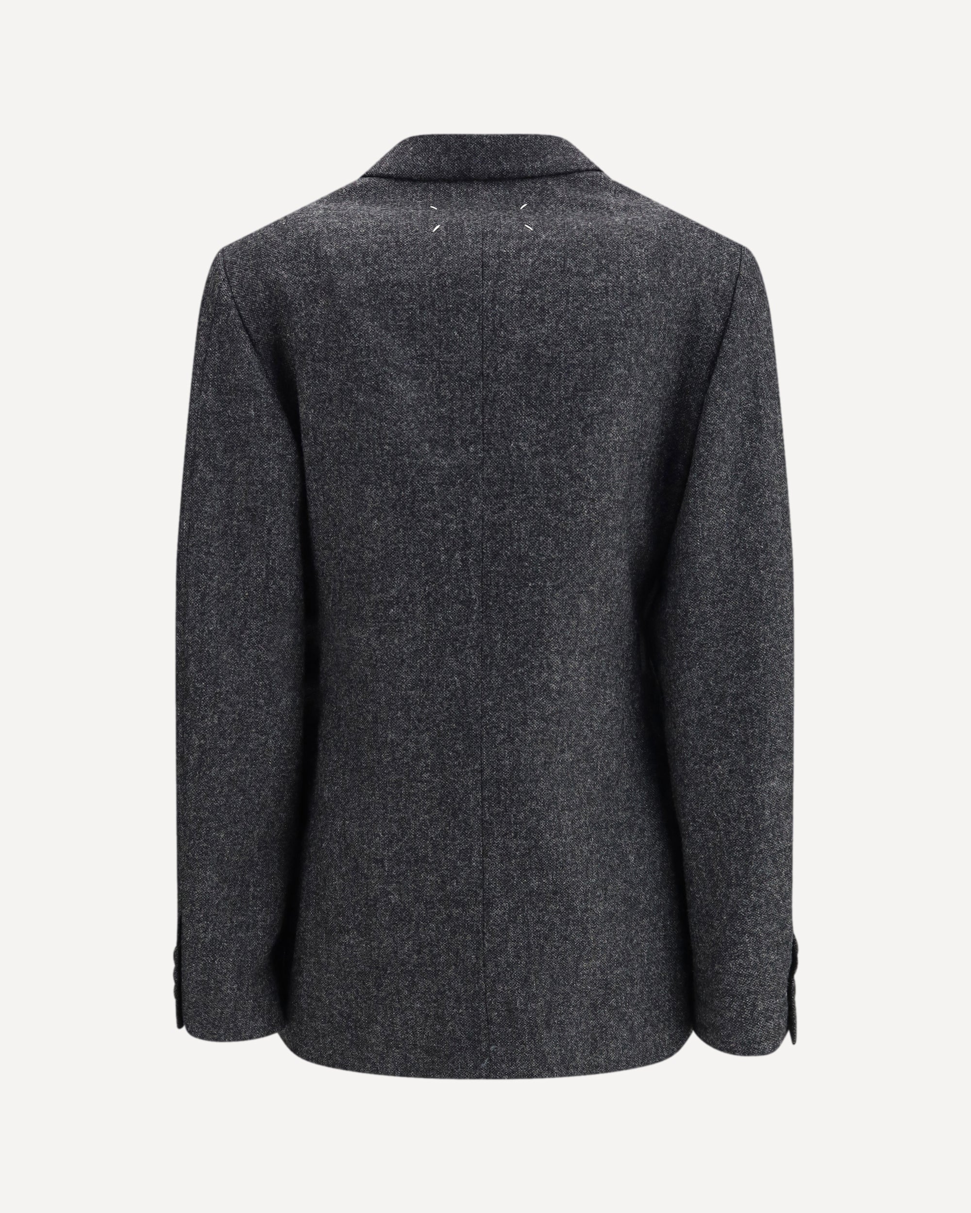 Three-Button Tweed Jacket - Image 2
