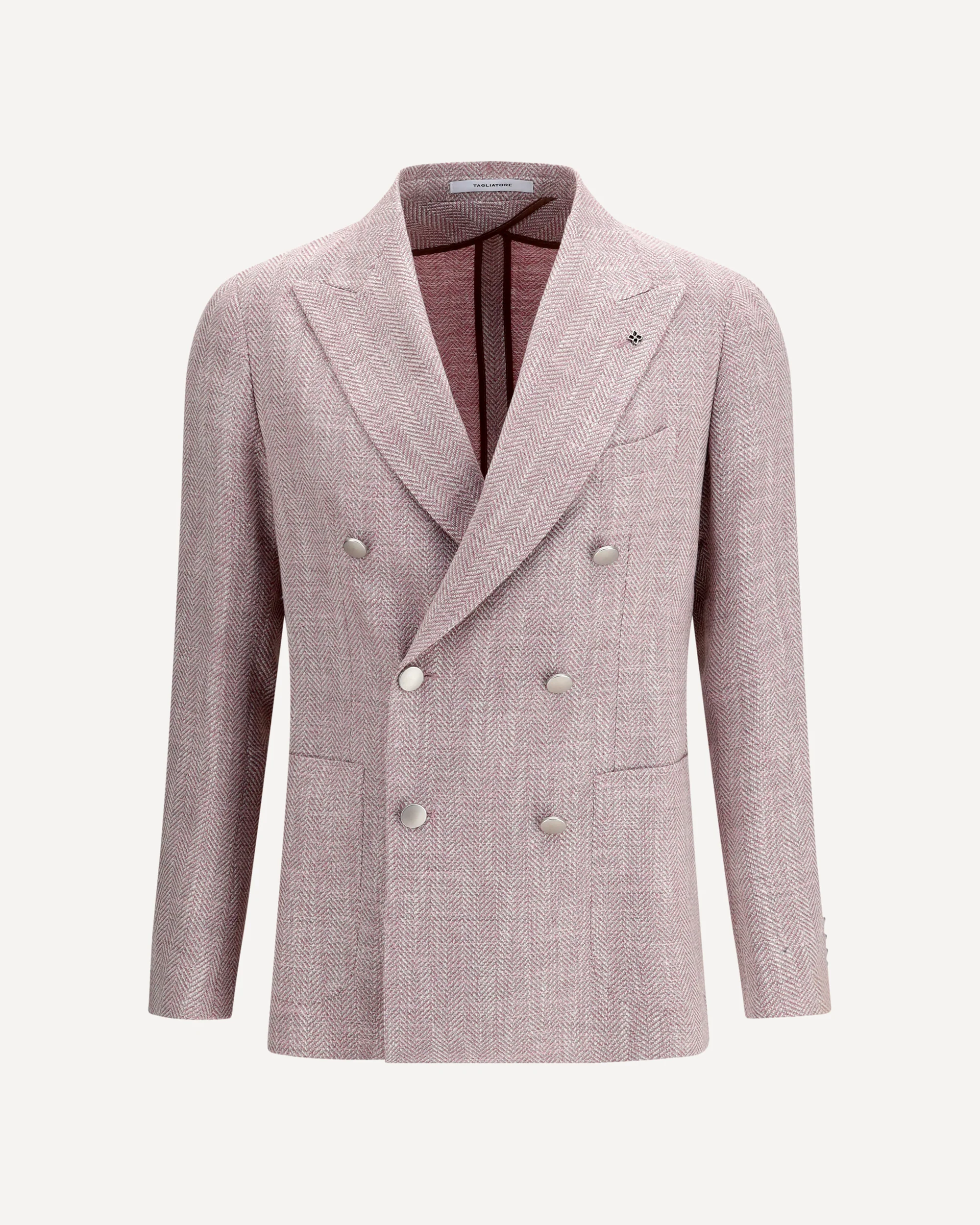 Double-breasted Jacket with a herringbone fabric - Image 3