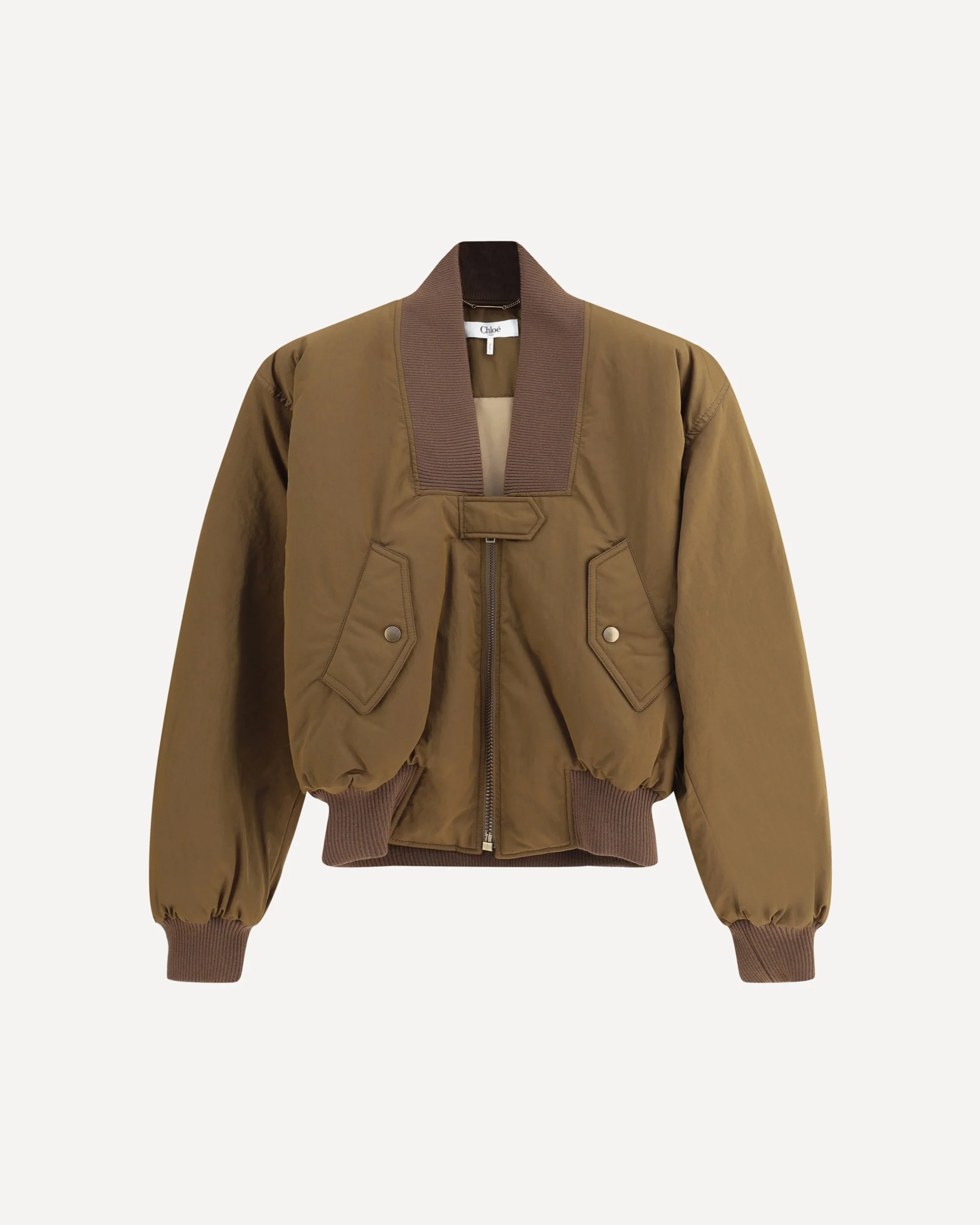 Nylon Bomber Jacket - Image 3