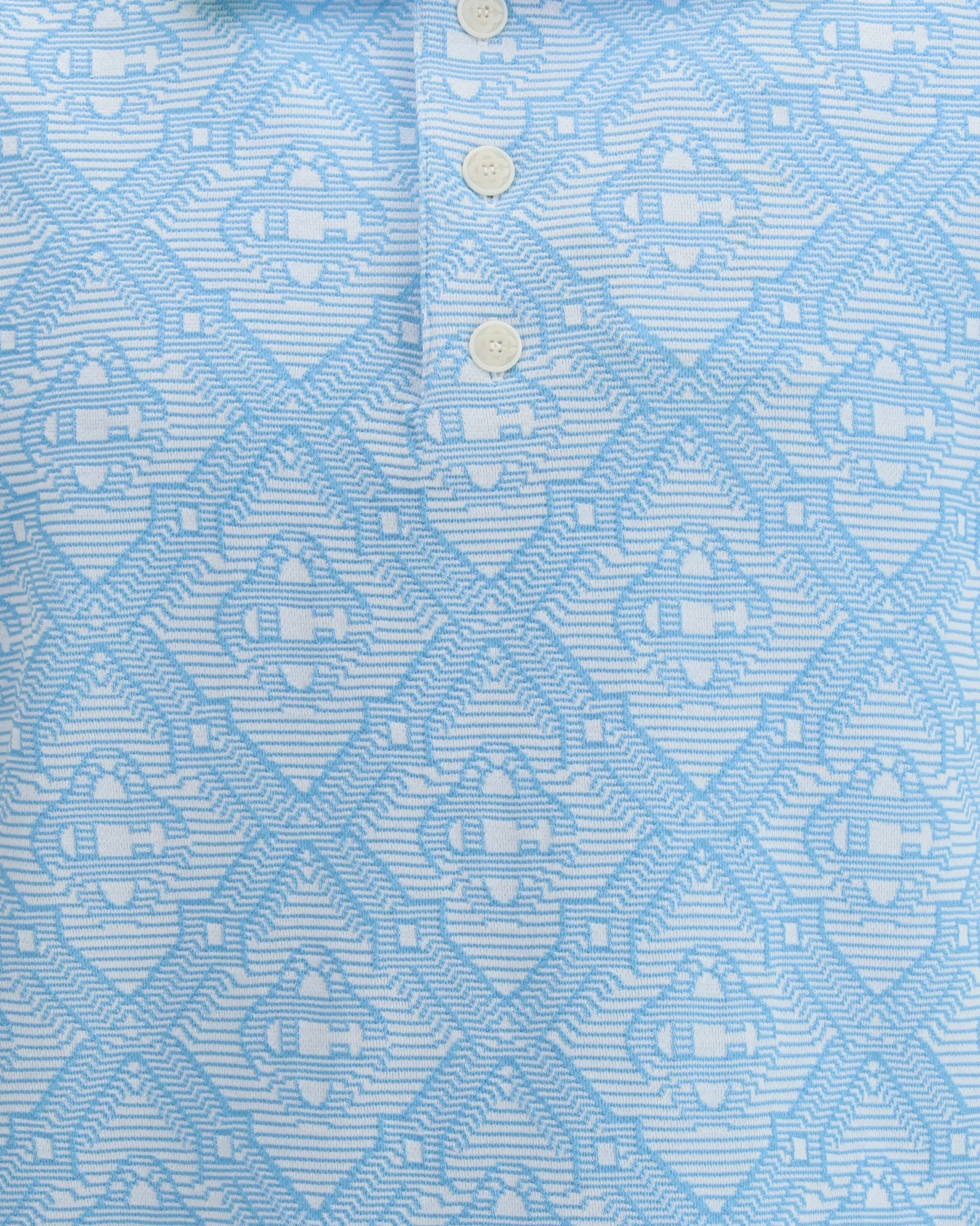 All-over jacquard monogram pattern Polo - Image 5