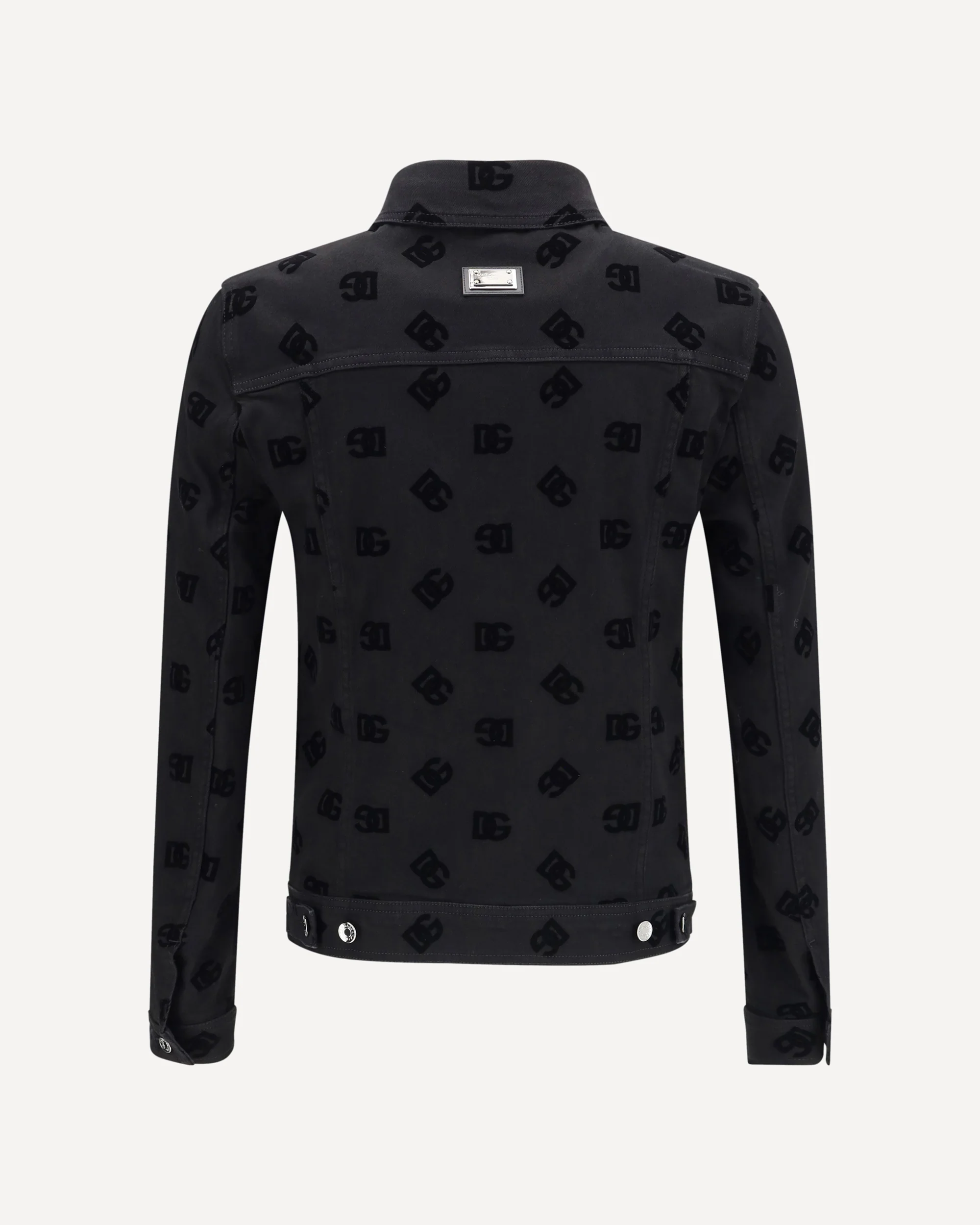 Jacquard-Logo Denim Jacket - Image 2