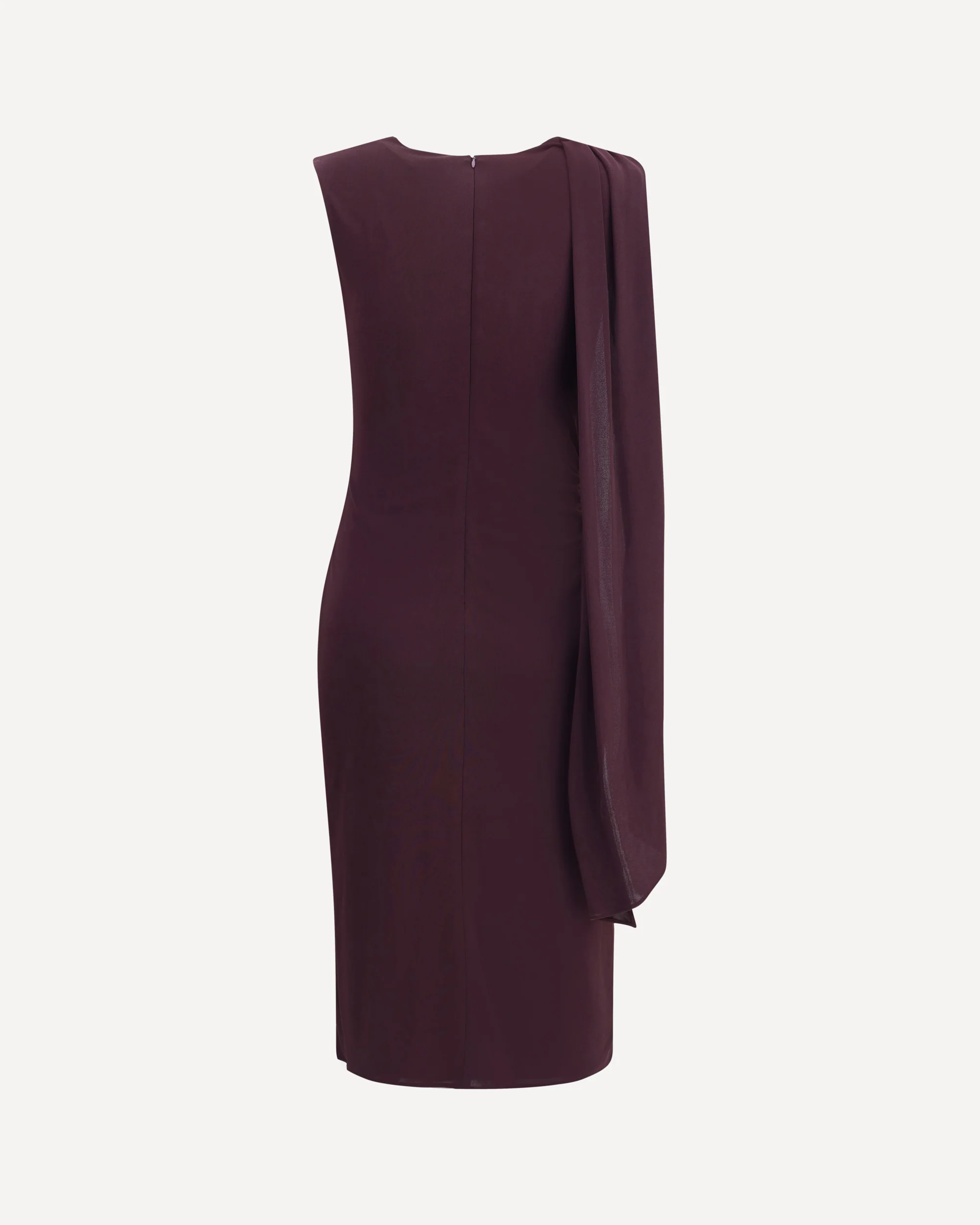 Jersey midi Dress with scarf - Image 2
