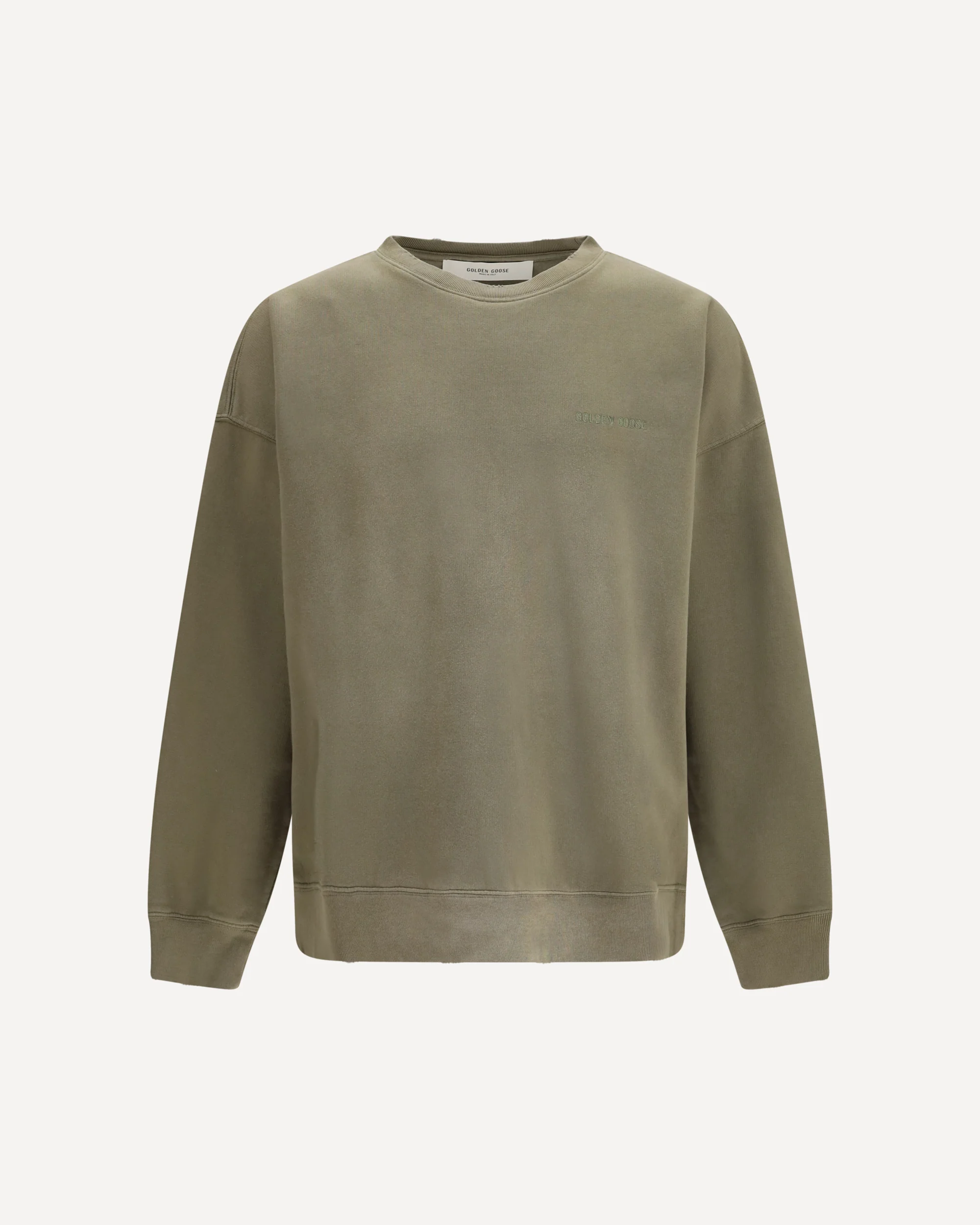 Journey unisex Crew neck in garment-dyed cotton fleece - Image 3