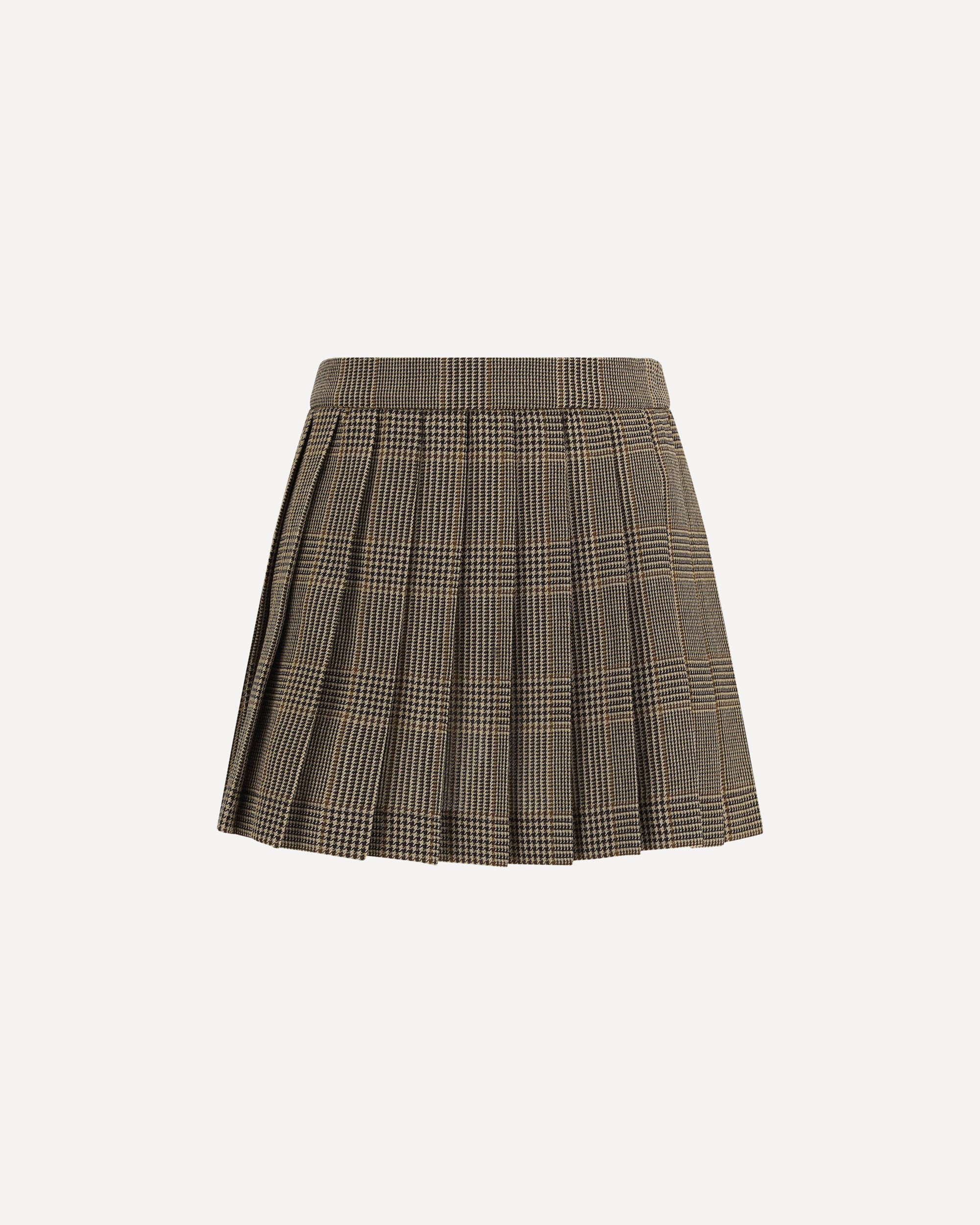 miniskirt with Prince of Wales motif