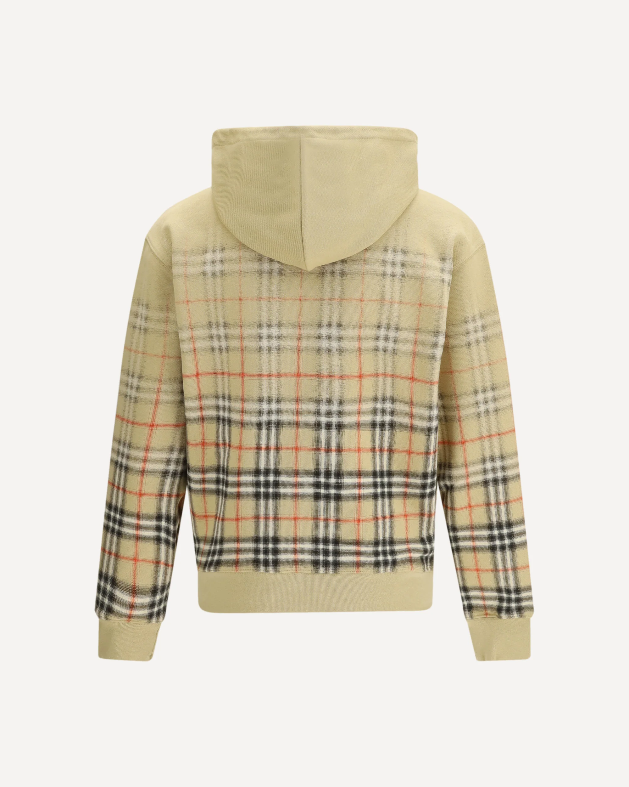 Gradient Check cotton Hoodie - Image 2