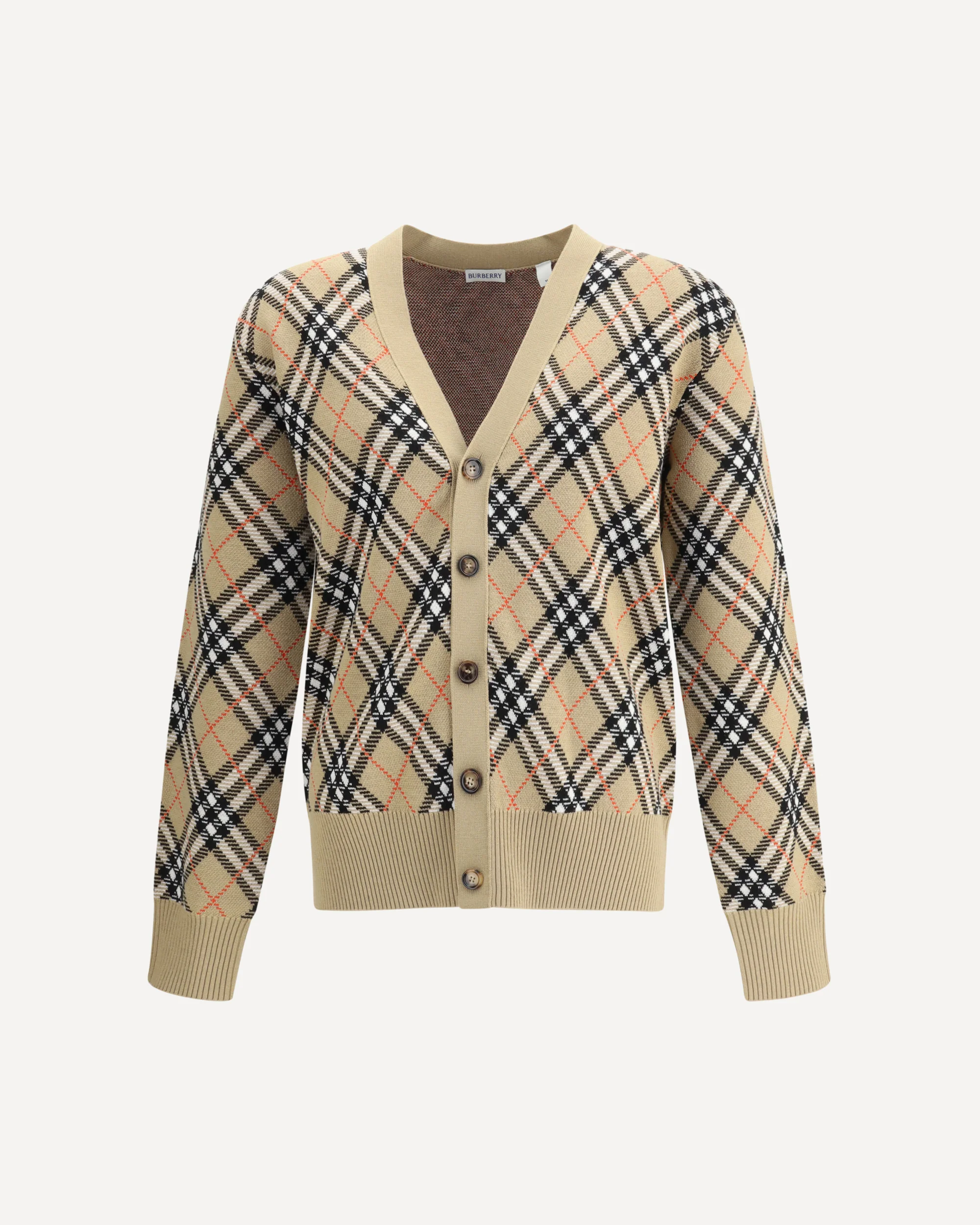 Archive Check wool Cardigan - Image 3