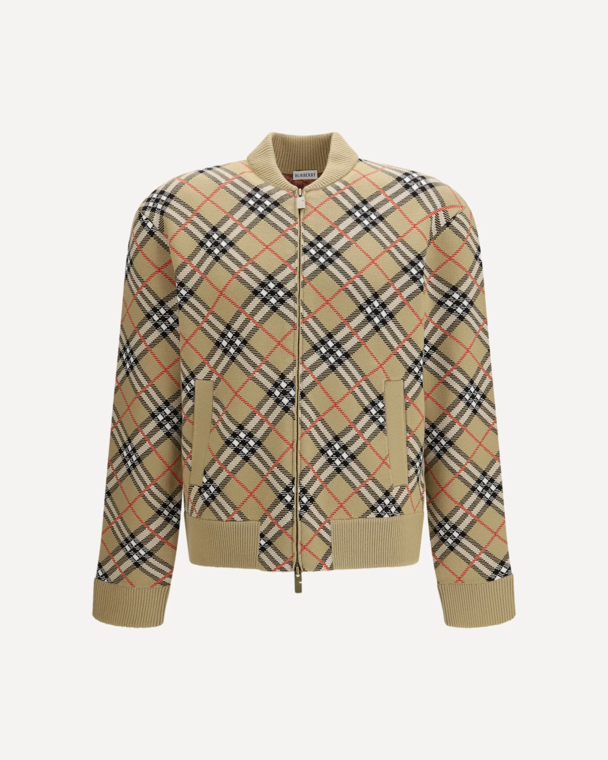 Vintage Check zip Cardigan - Image 3