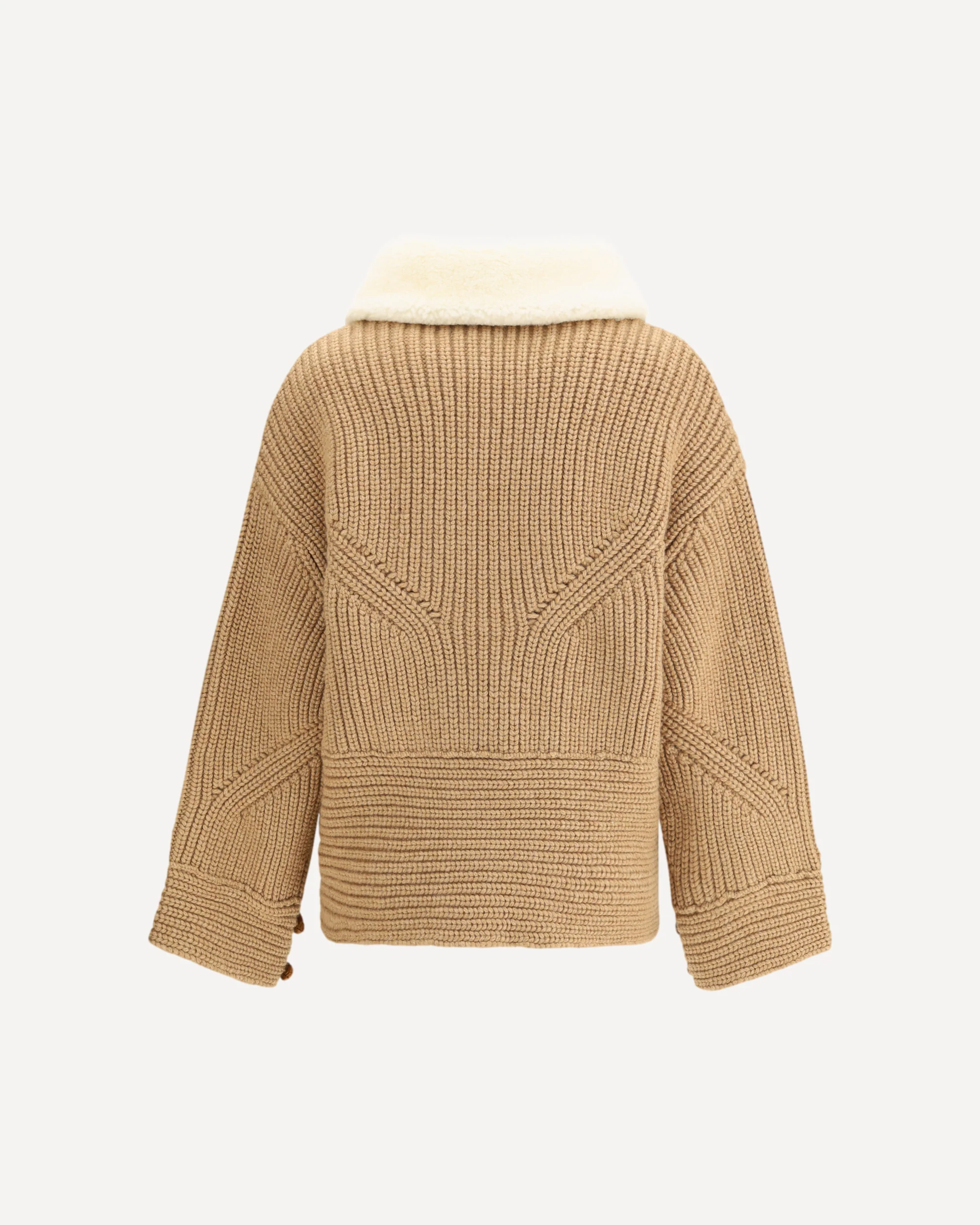 Oversized Cardigan in merino wool blend - Image 2