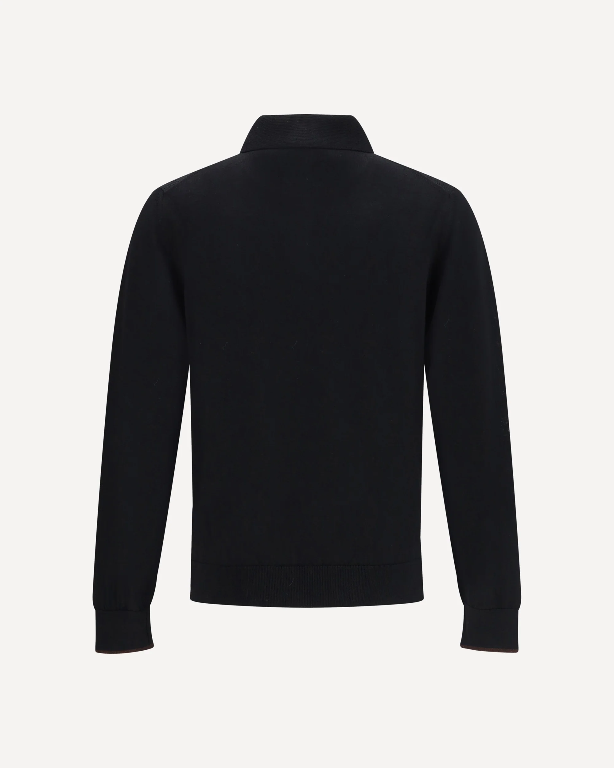 Knitted Long Sleeved Polo Shirt - Image 2