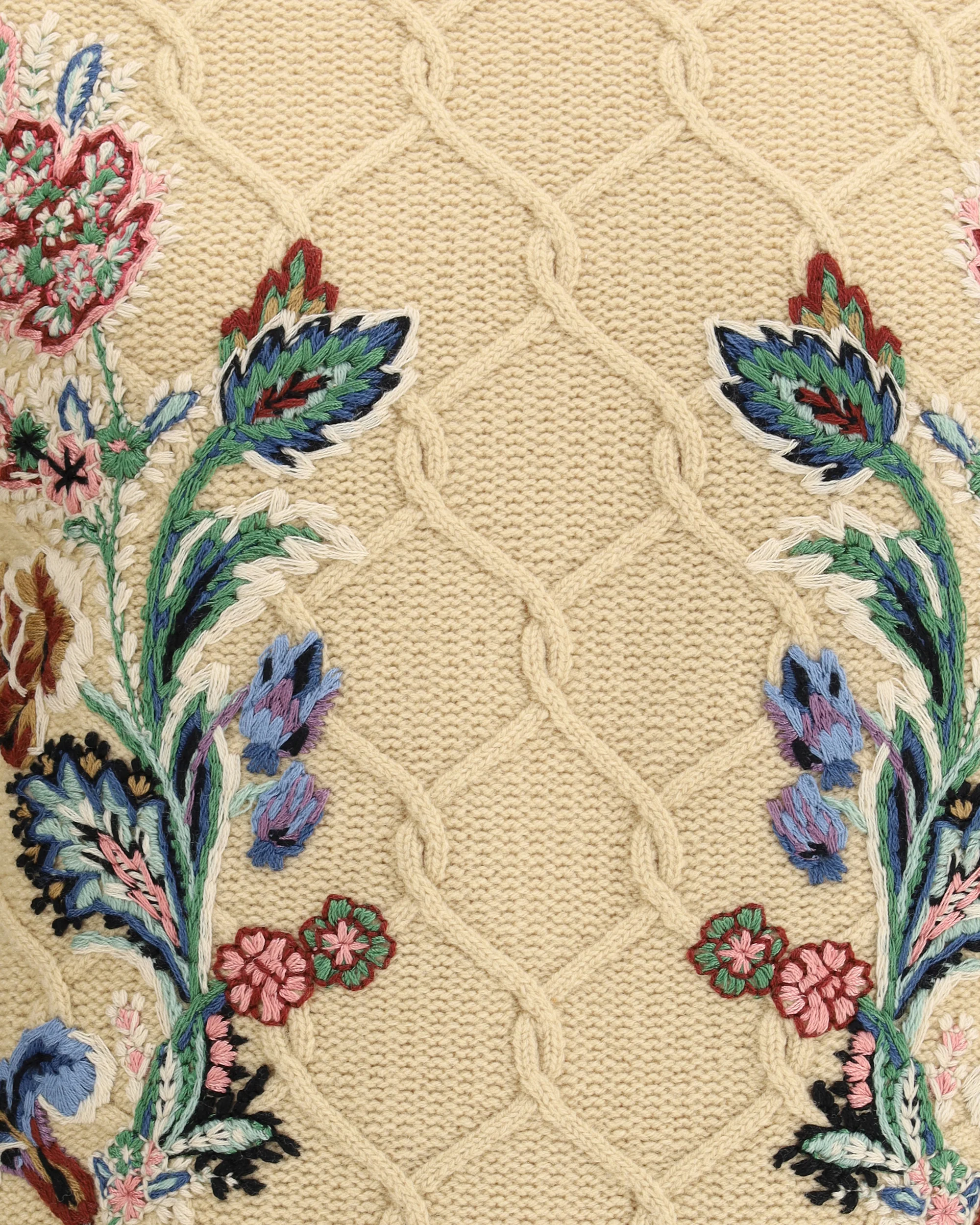 Floral embroidery Sweater - Image 5