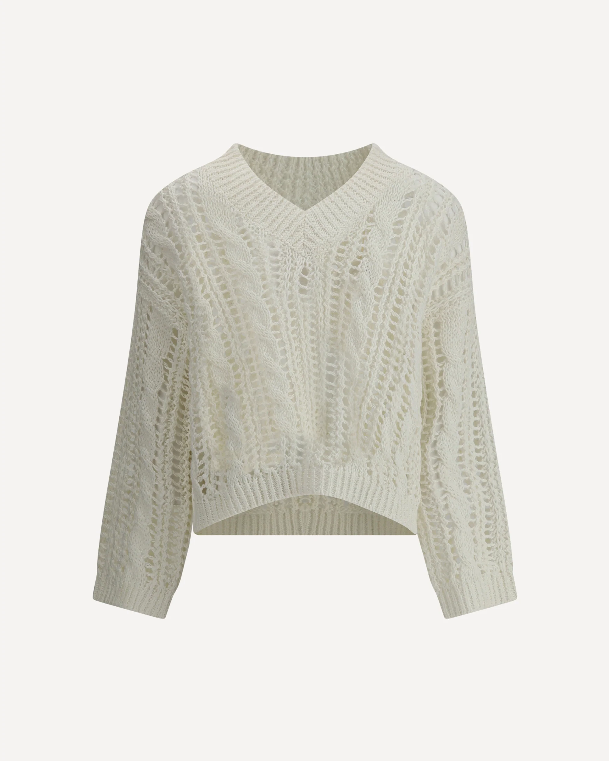 Lace-knit  Sweater - Image 3