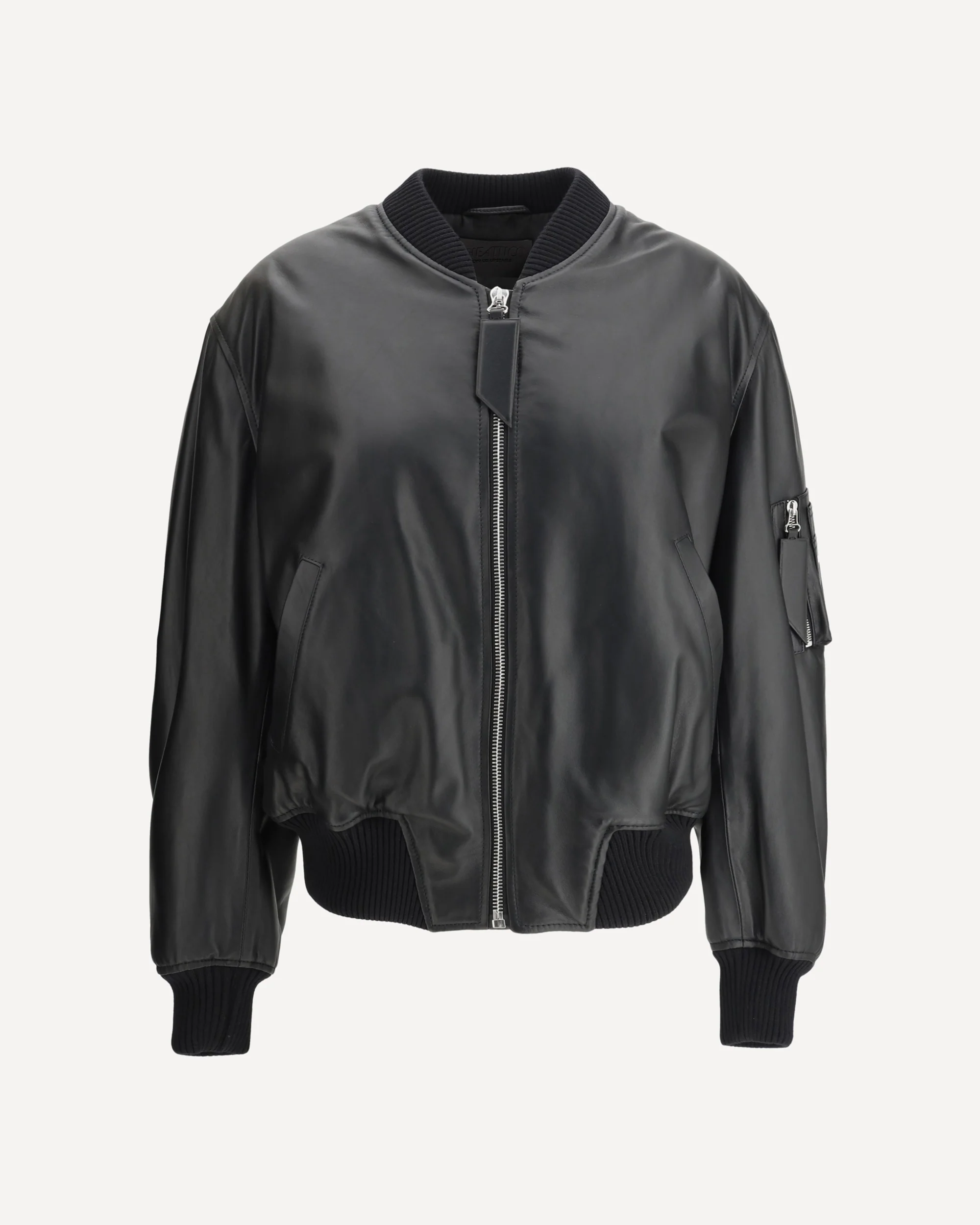 Leather Anja bomber Jacket - Image 3