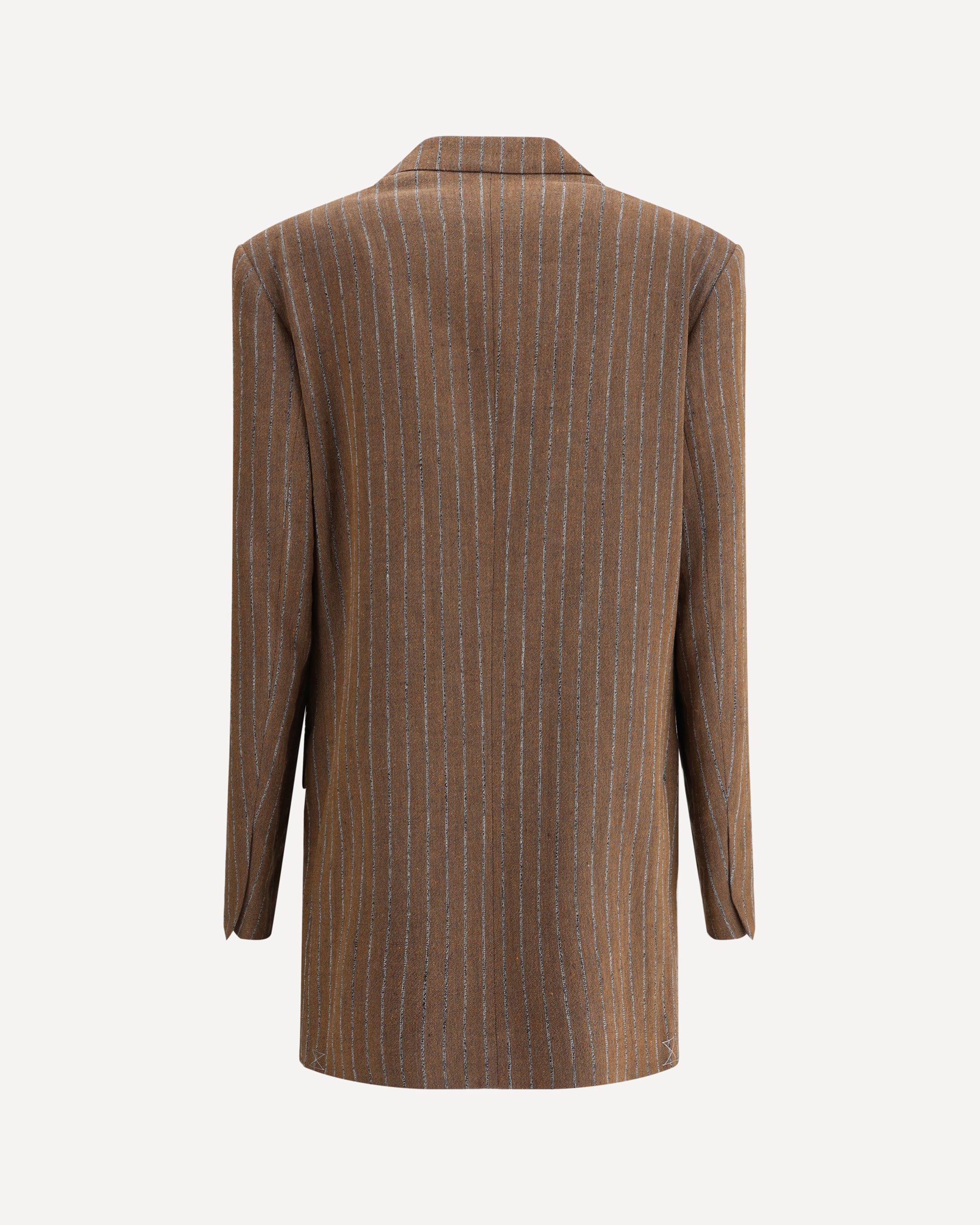 Linen Pinstripe Blazer - Image 4