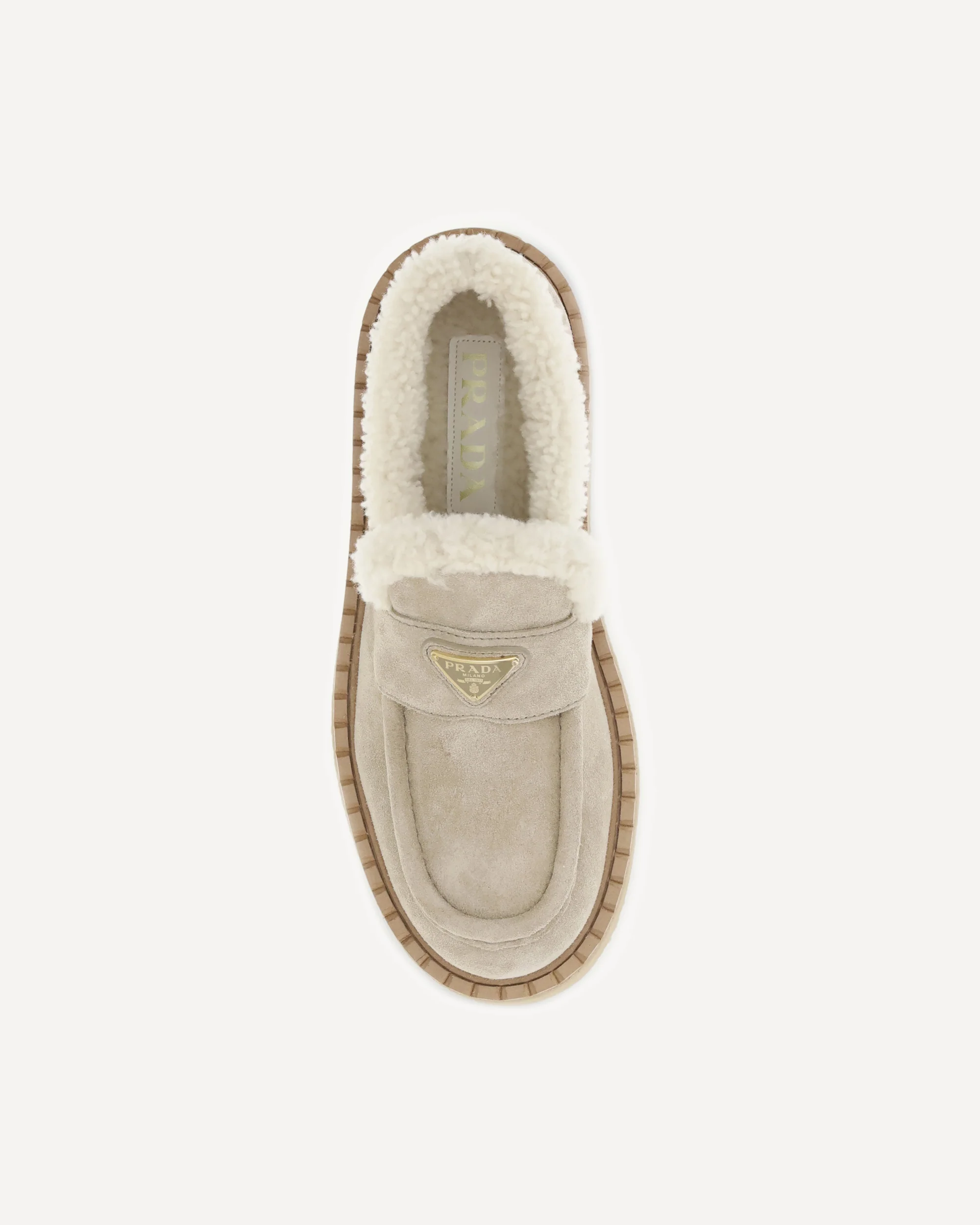 Suede Loafers with shearling - Image 6