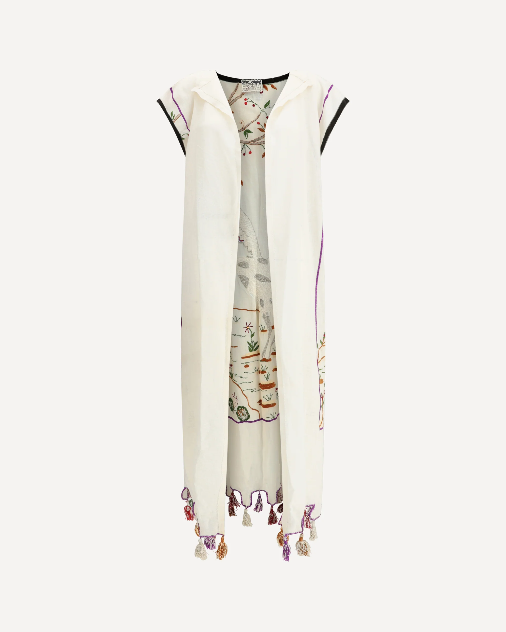 Long Jacket with floral details - Image 3