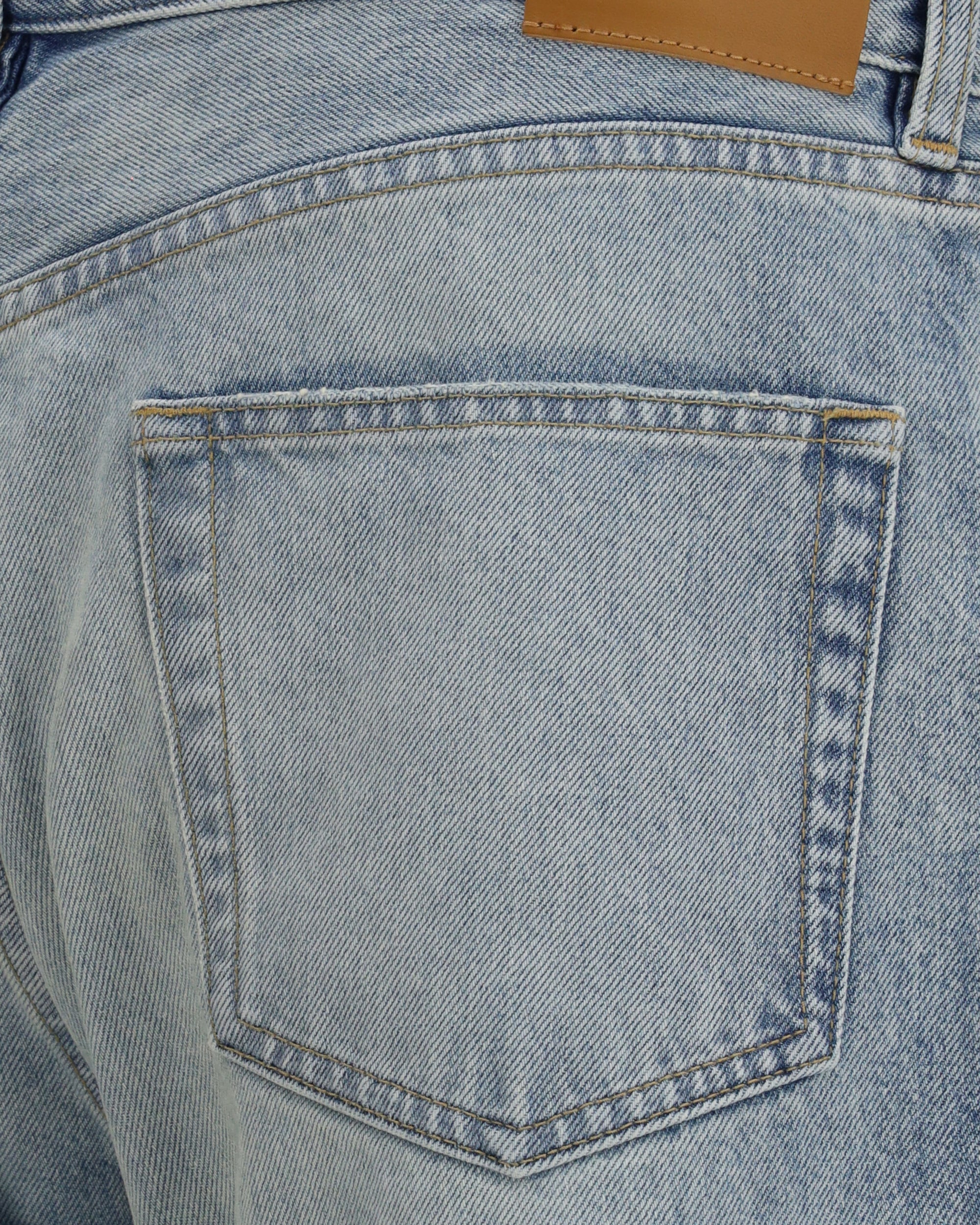 Cotton Denim Jeans with stonewashed finish - Image 5
